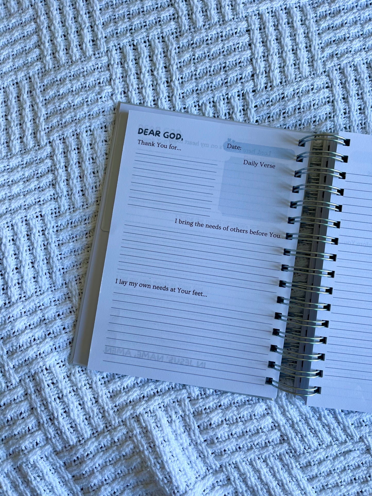 Personalised Prayer and Bible Study Journal in One
