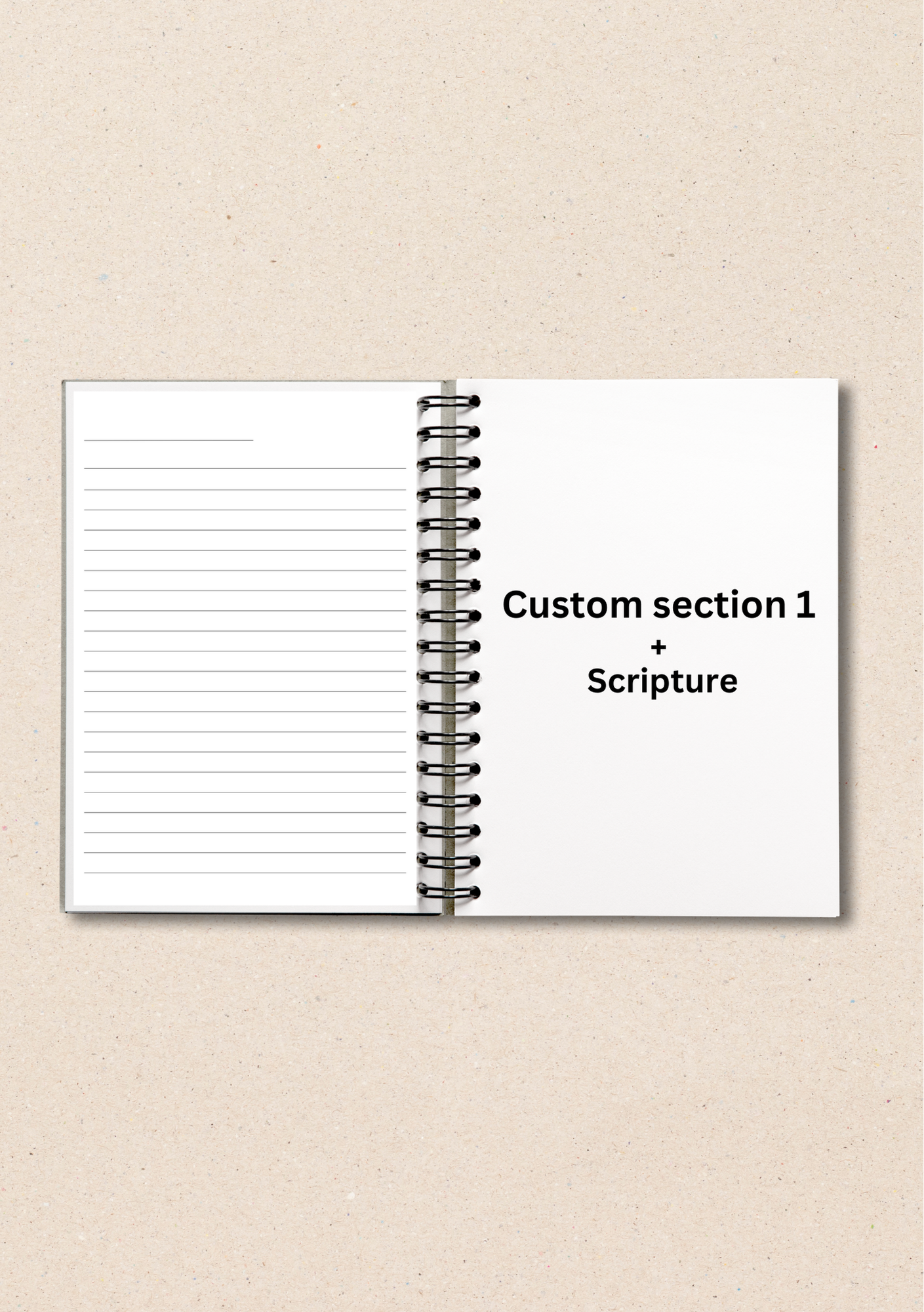 Customisable Christian Prayer Journal with Bible verses