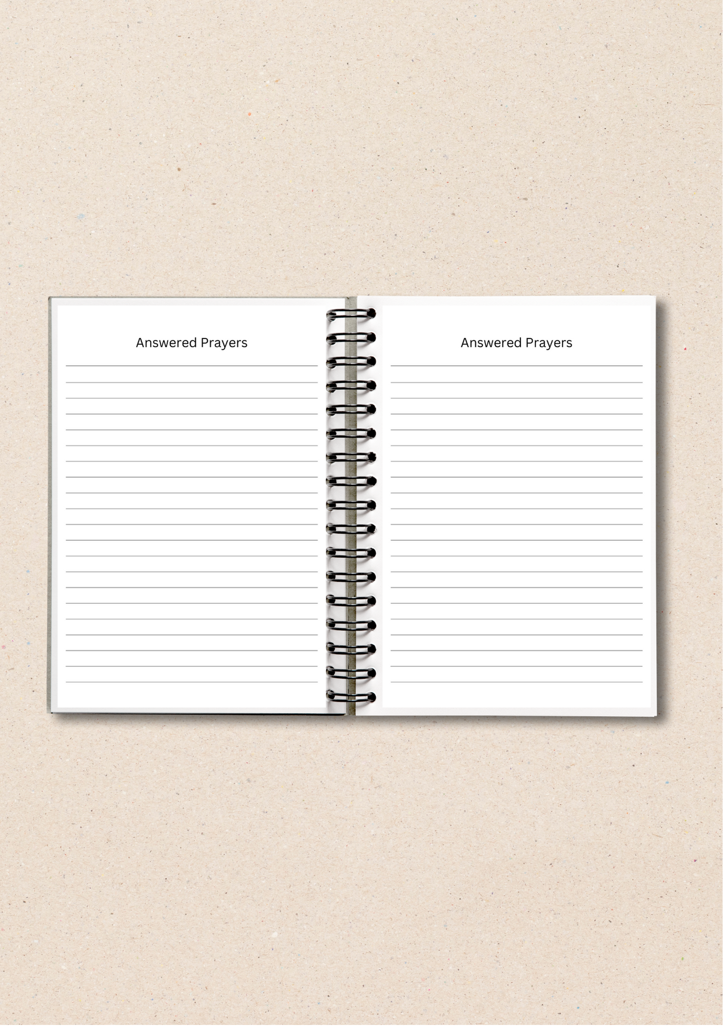 Customisable Christian Prayer Journal with Bible verses