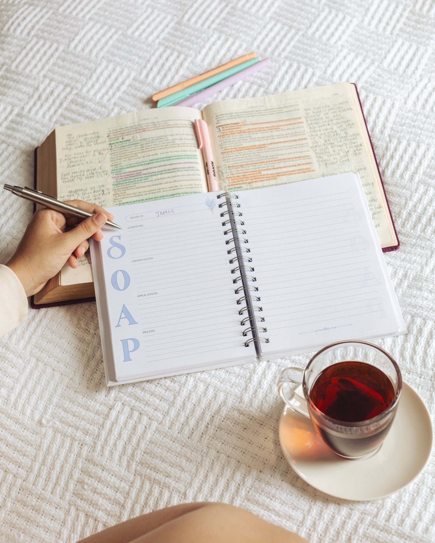 Customisable Christian Bible Study Journal with the SOAP method