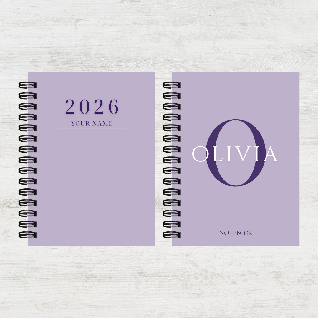 Personalised Women's 2026 Undated Diary (Multiple Colours)