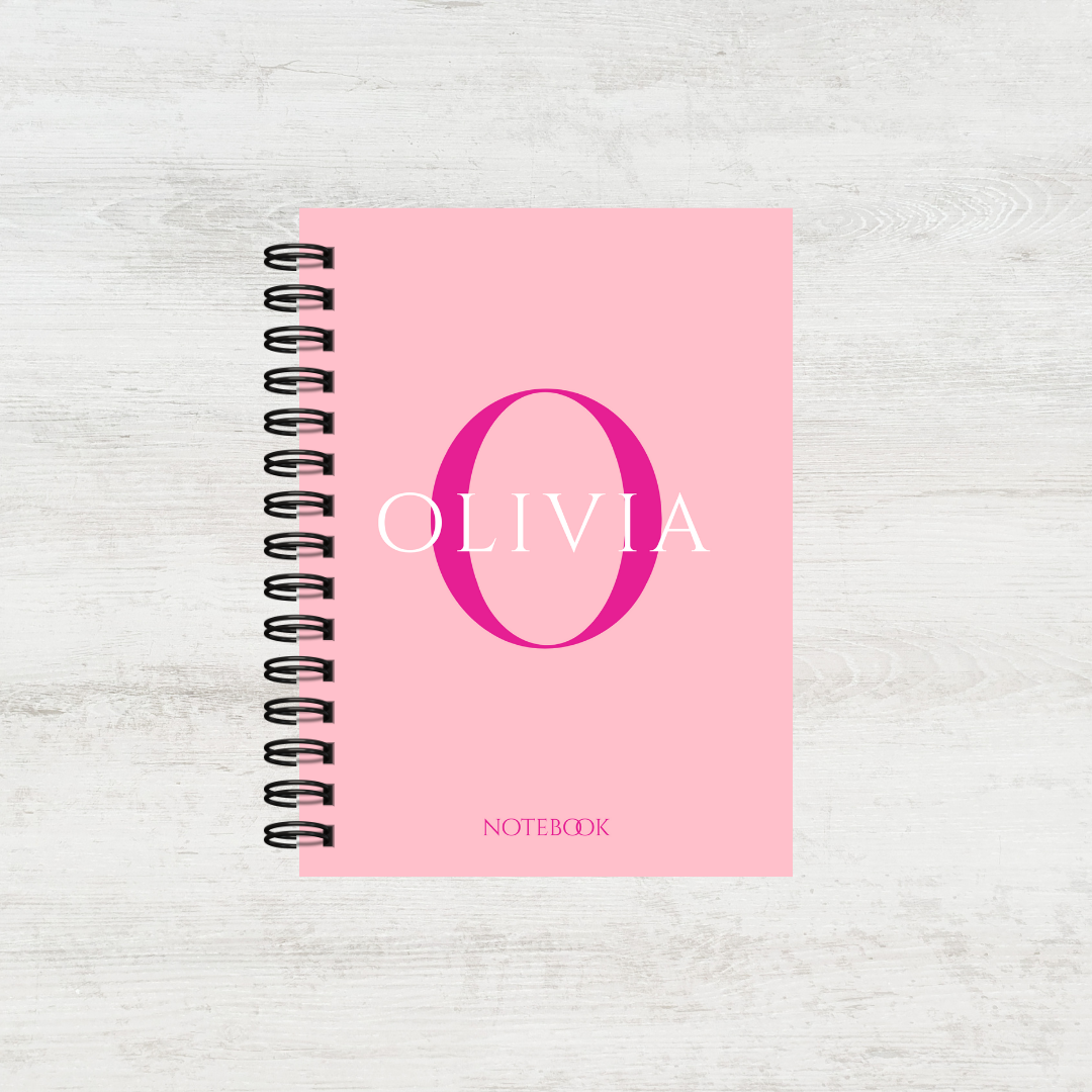 Personalised Monogram Notebook for Women (Multiple Colours)