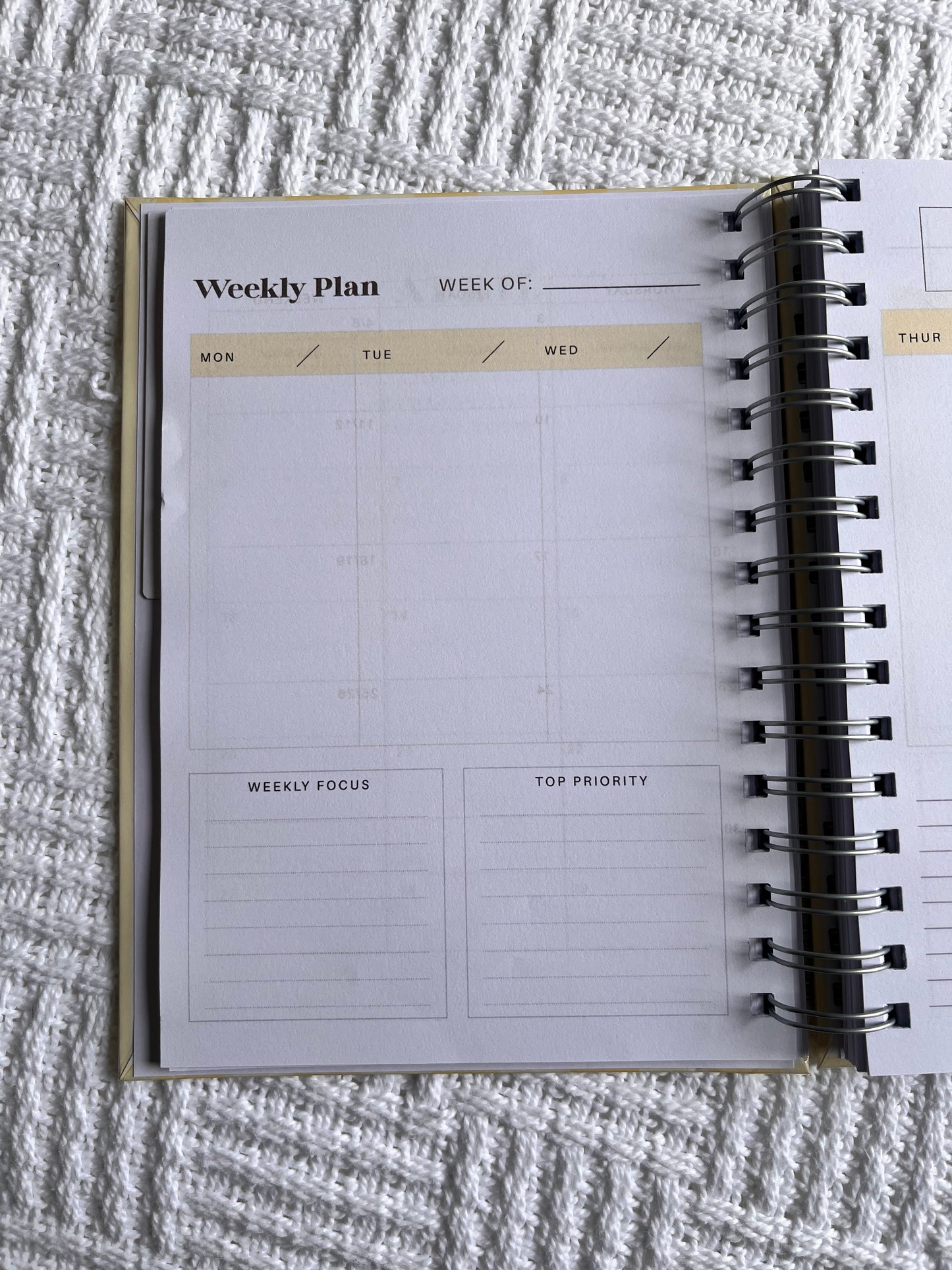 Pastel Striped 2026 Combined Weekly Planner + Notebook (Undated)