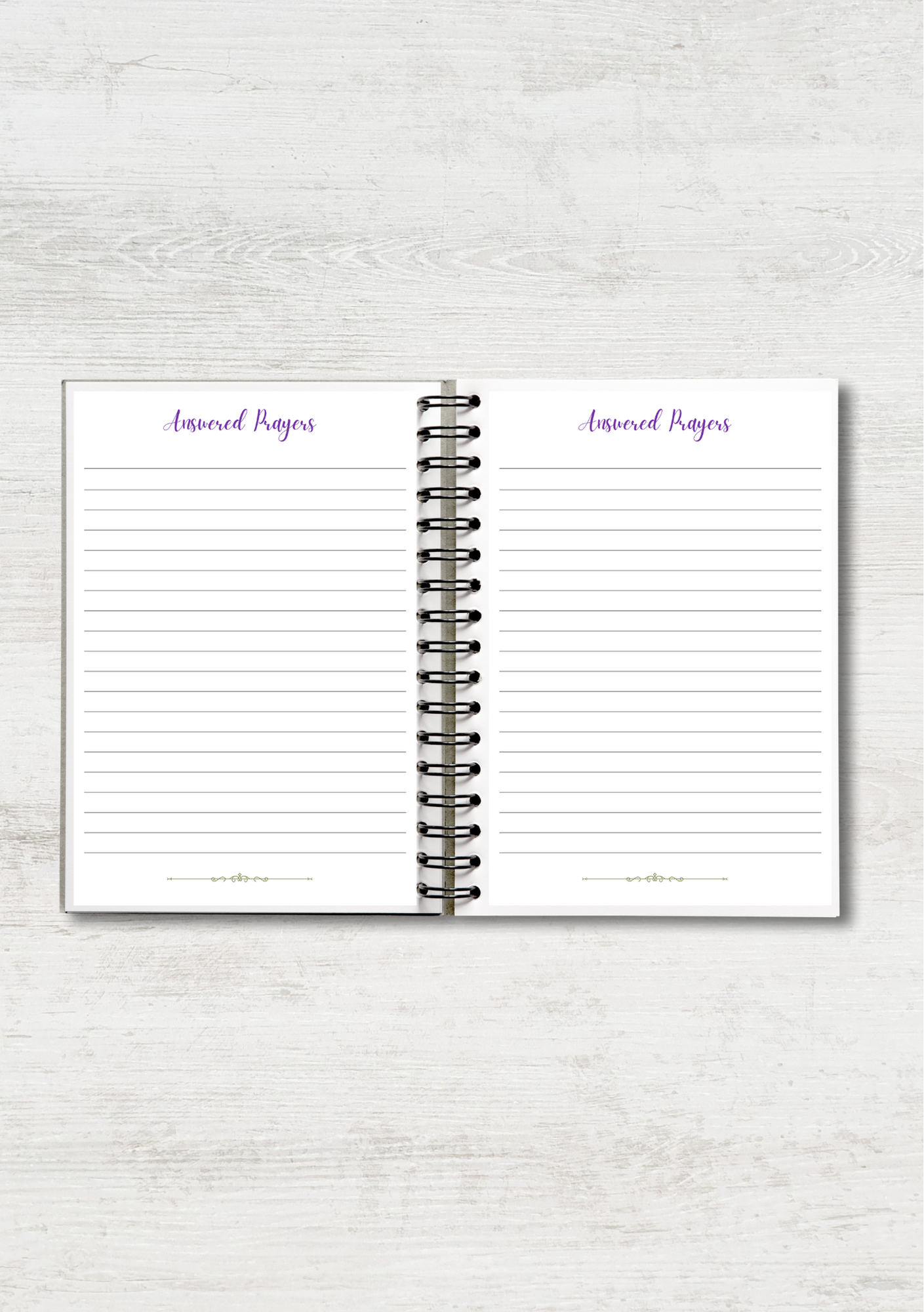 Purple Prayer Journal with Sections