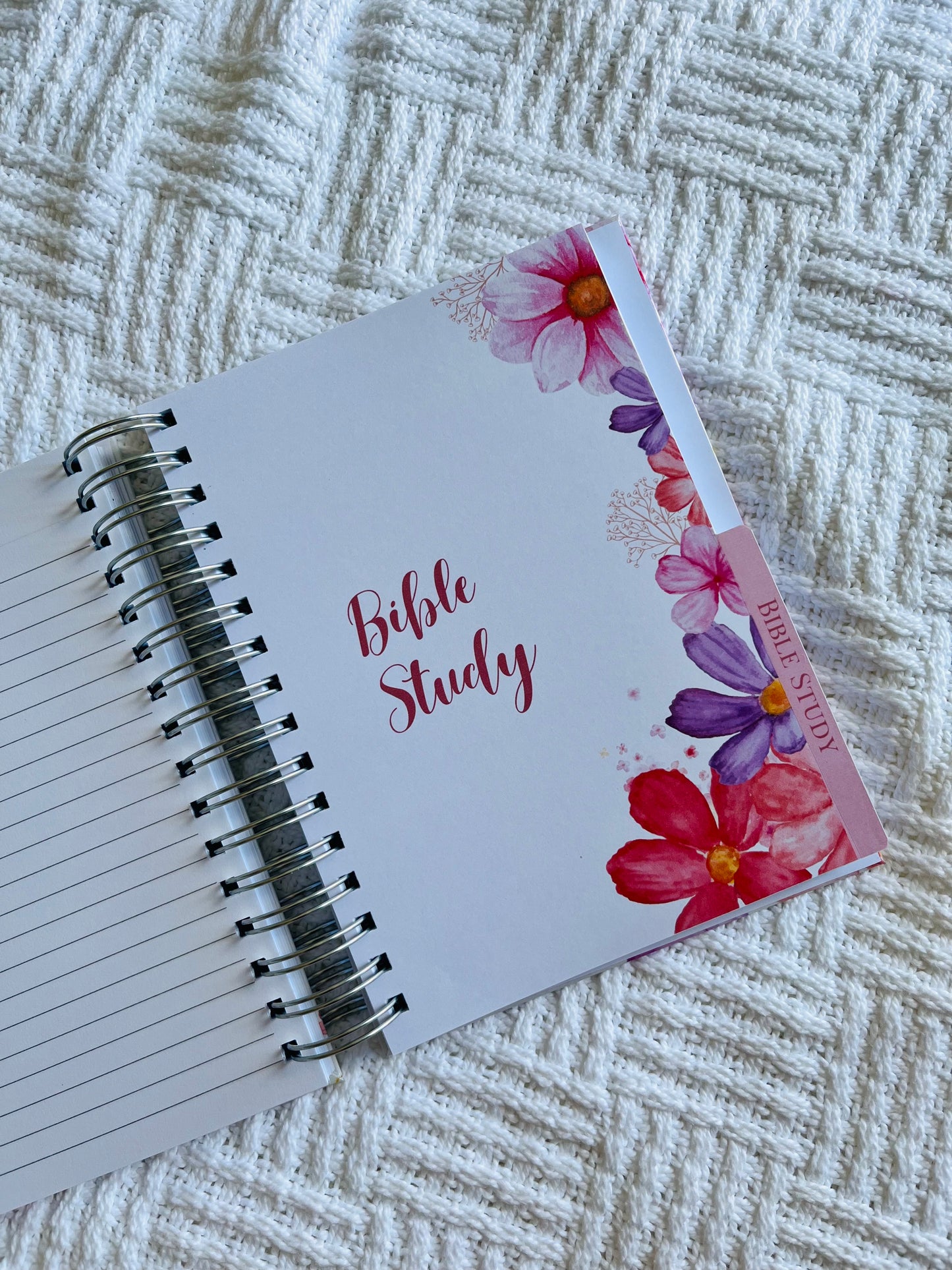Personalised Floral Prayer & Bible Study Journal in One