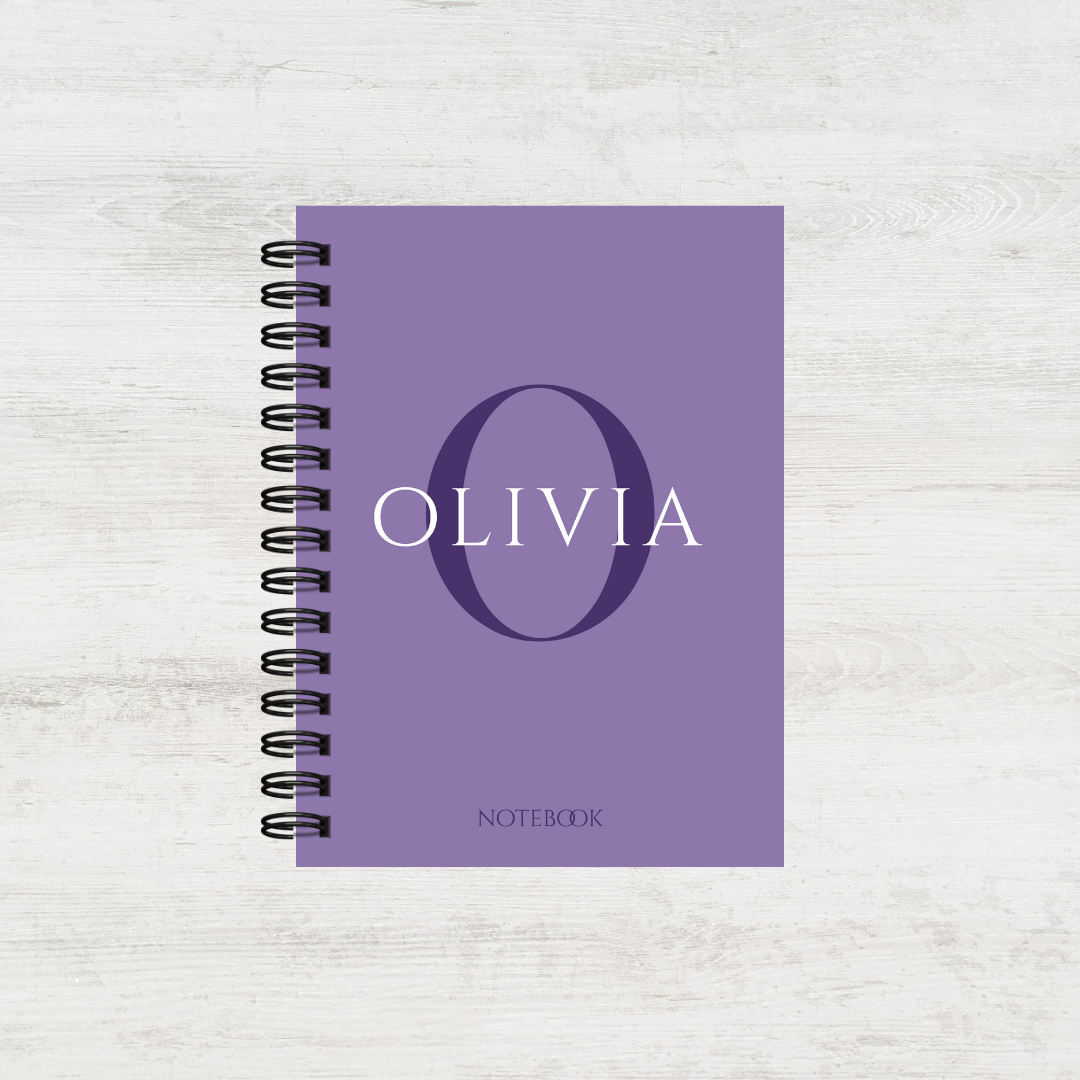 Personalised Monogram Notebook for Women (Multiple Colours)