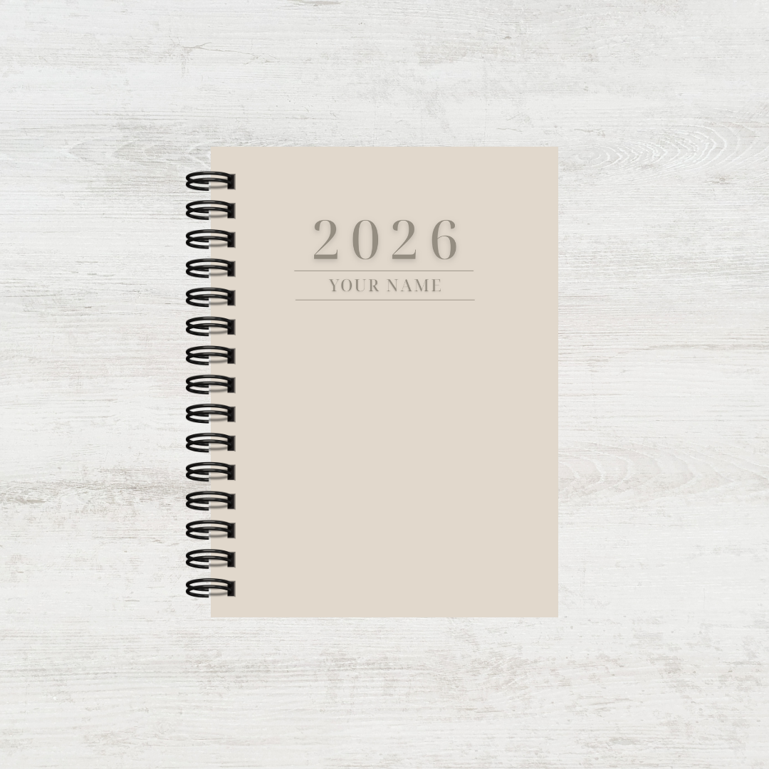 Personalised Women's 2026 Undated Diary (Multiple Colours)