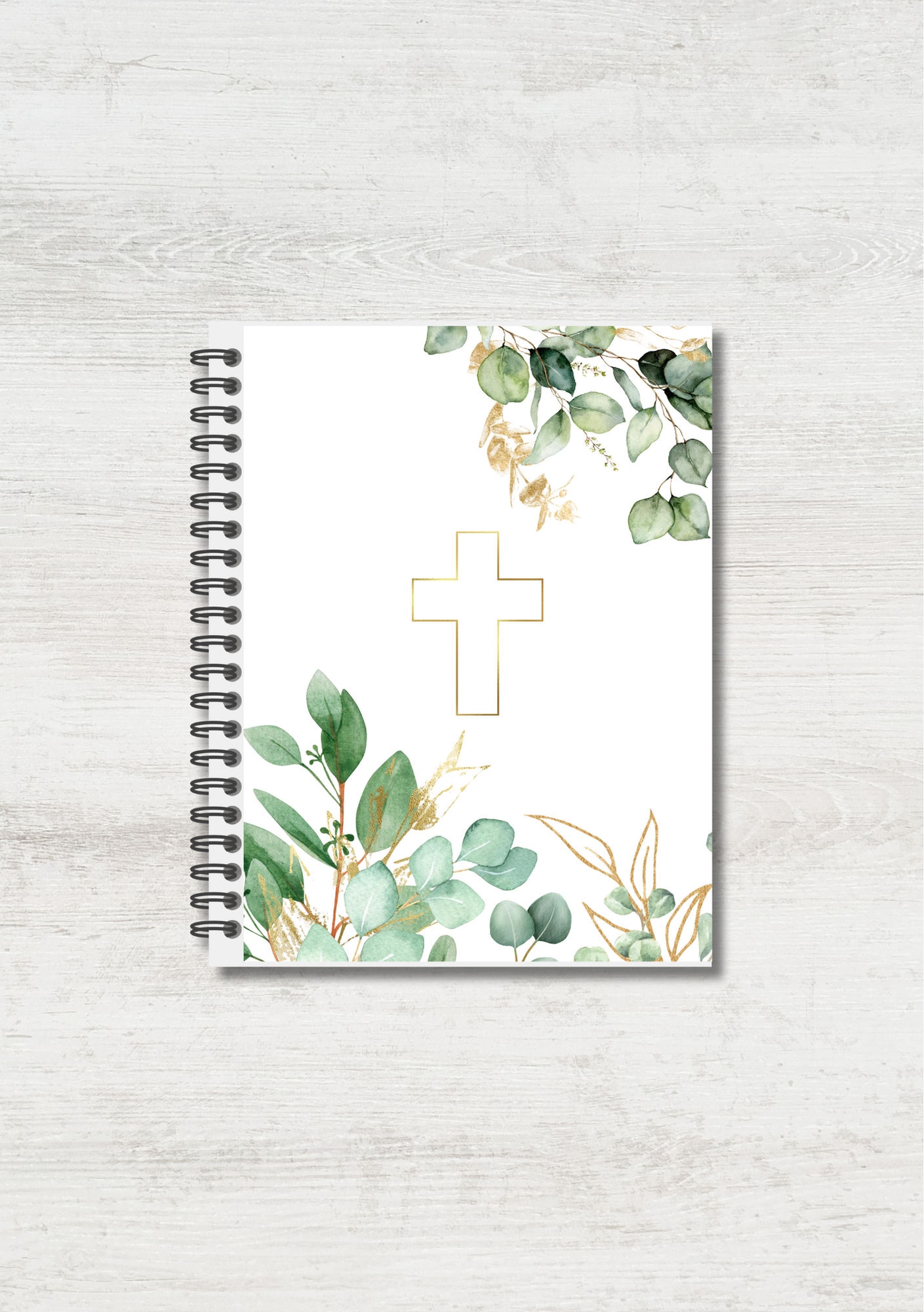 Eucalyptus Leaf Prayer Journal with Sections