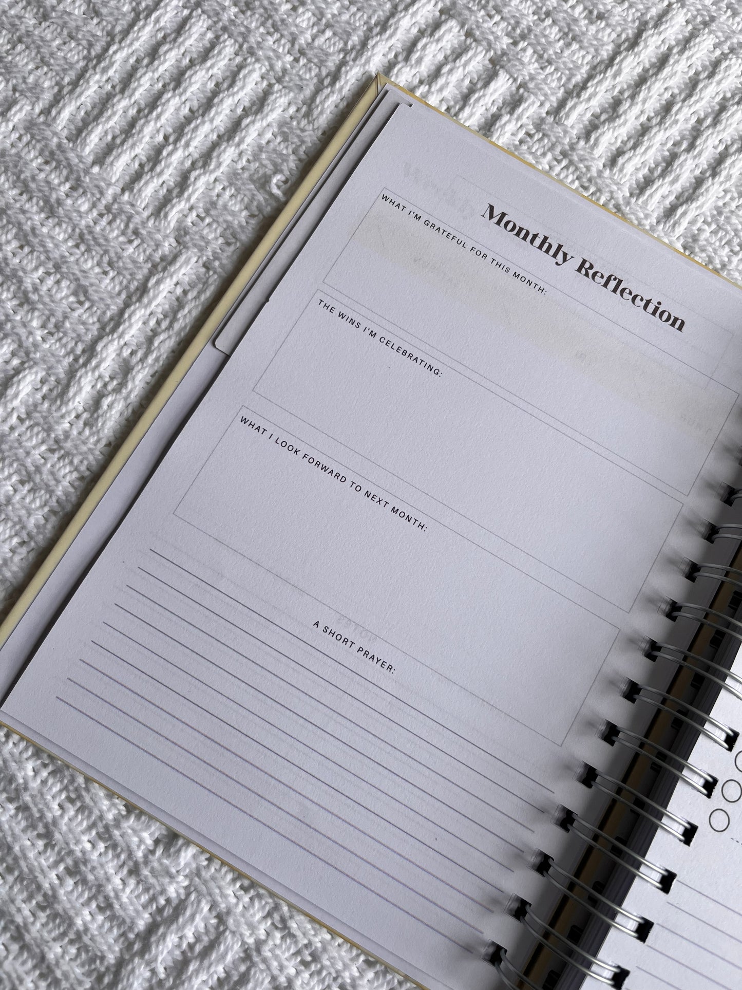 Pastel Striped 2026 Combined Weekly Planner + Notebook (Undated)