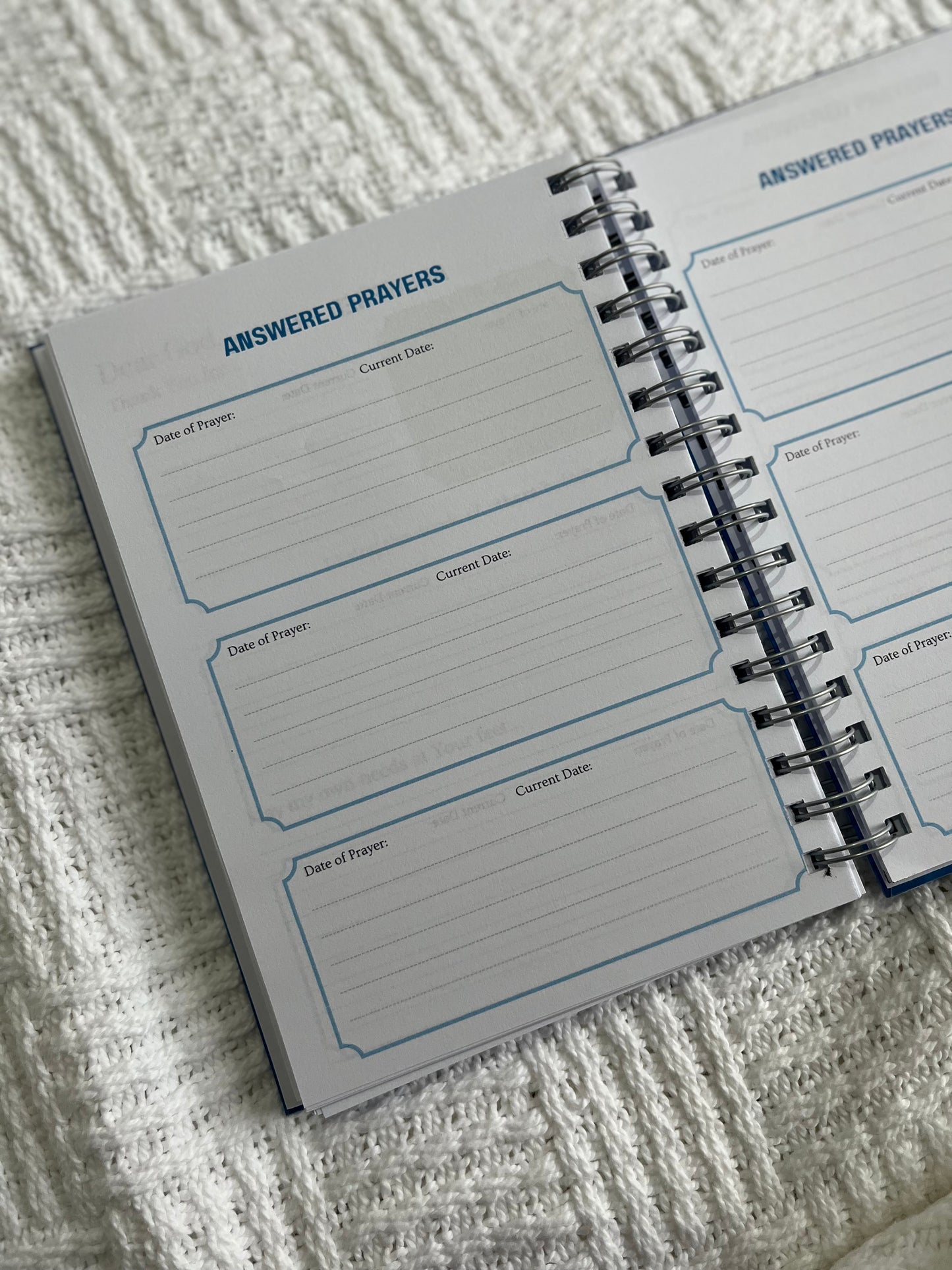 Personalised Blue Guided Prayer Journal For Men