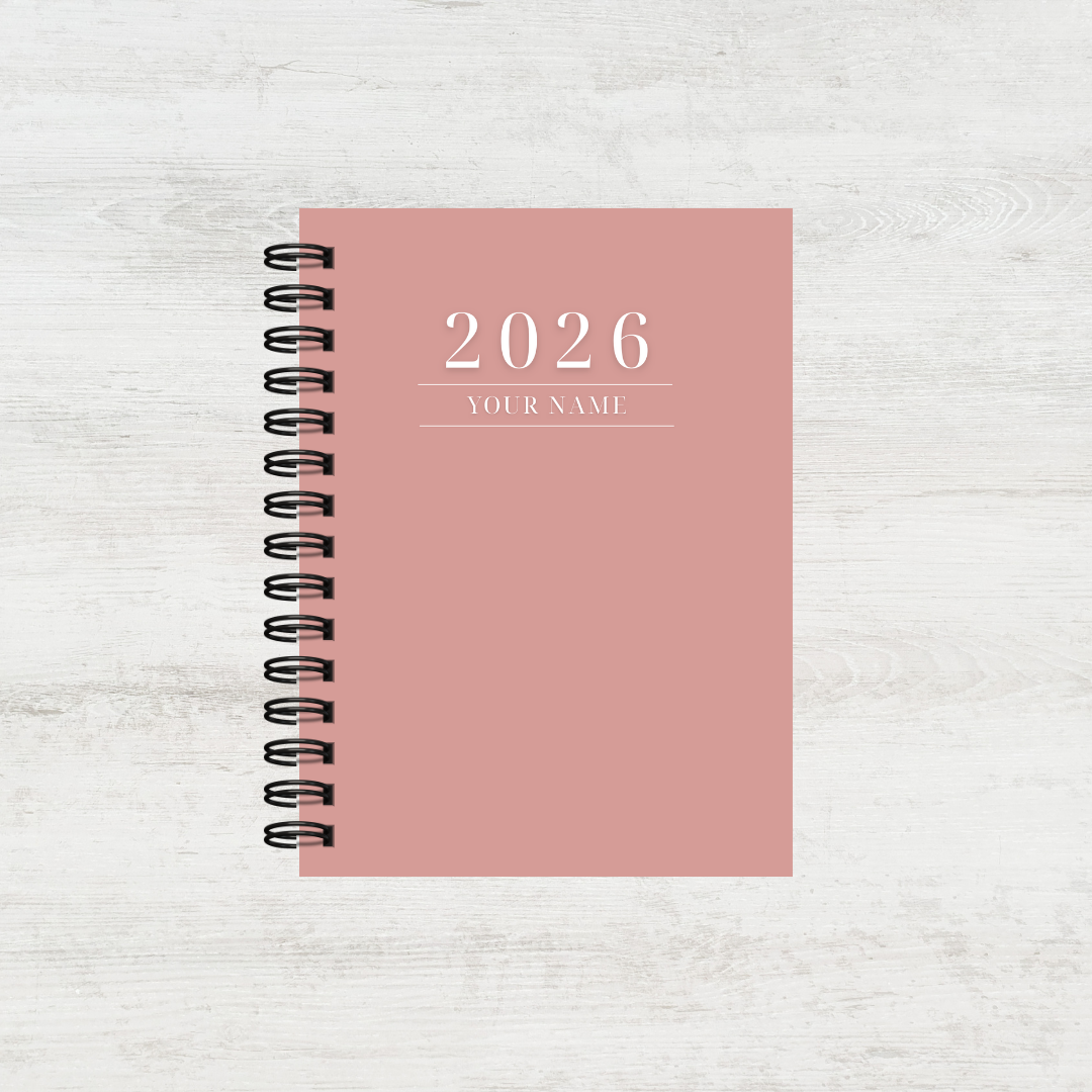 Personalised Women's 2026 Undated Diary (Multiple Colours)
