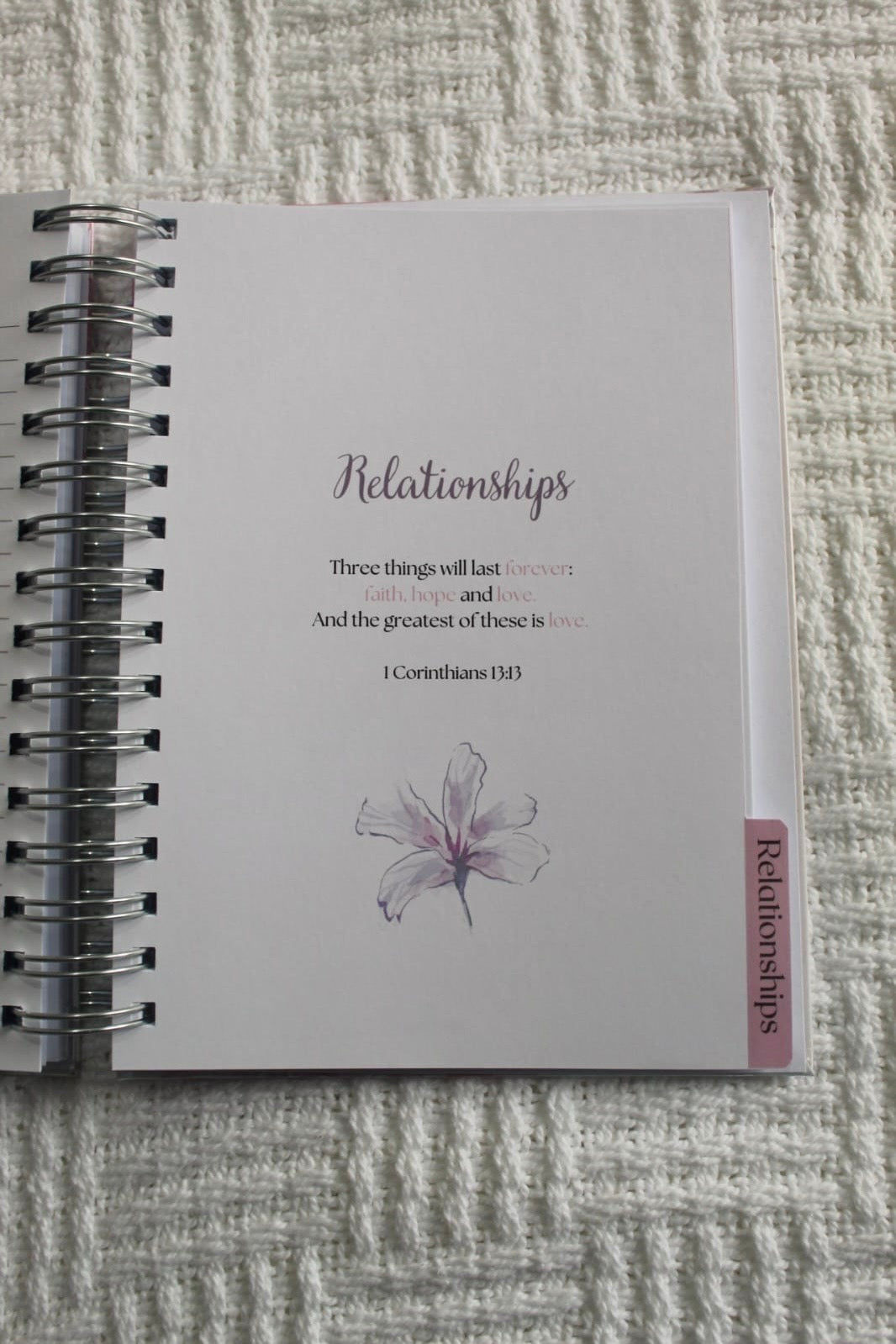 Personalised Christian prayer journal for women
