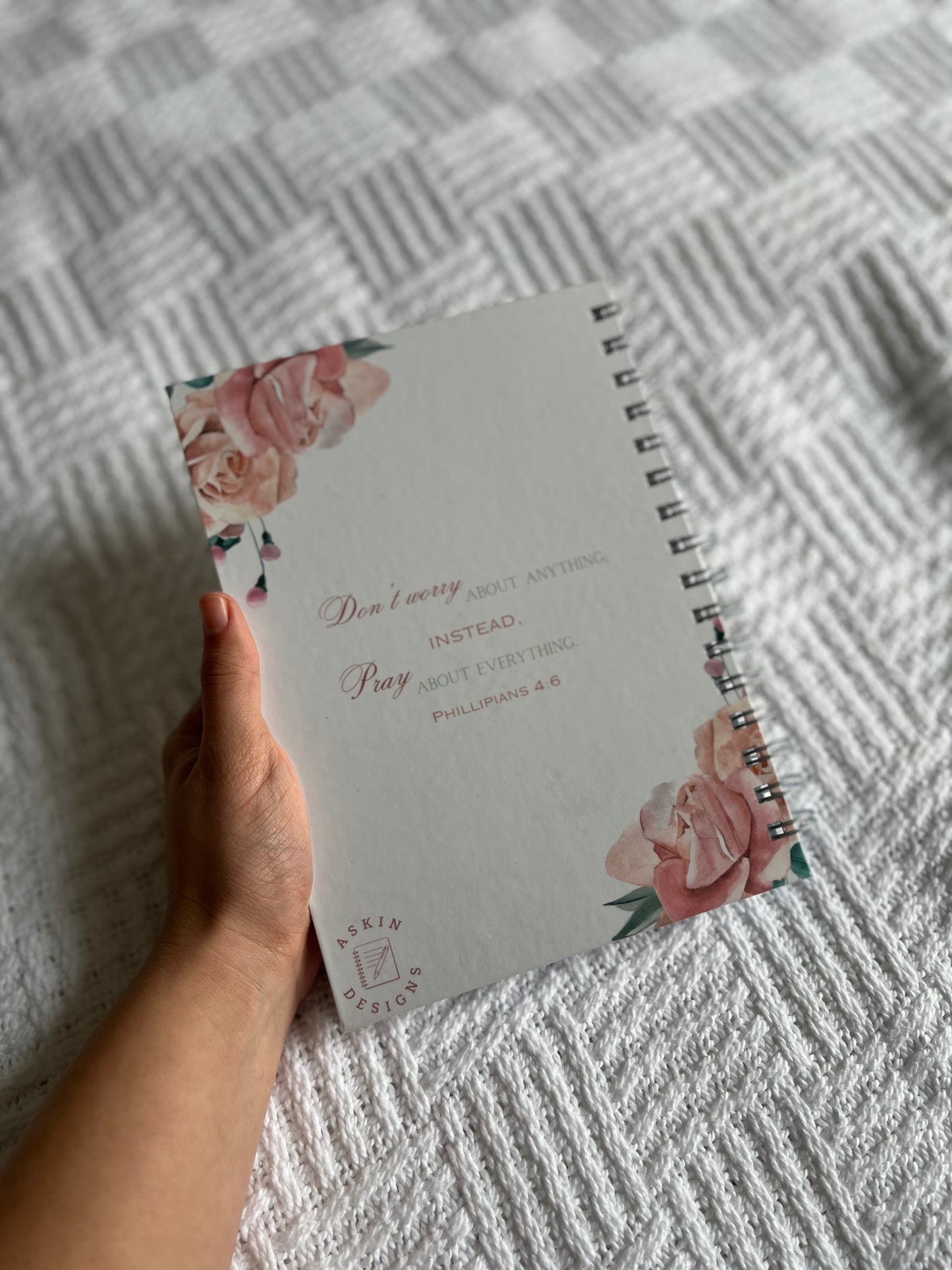 Personalised Rose Guided Prayer Journal
