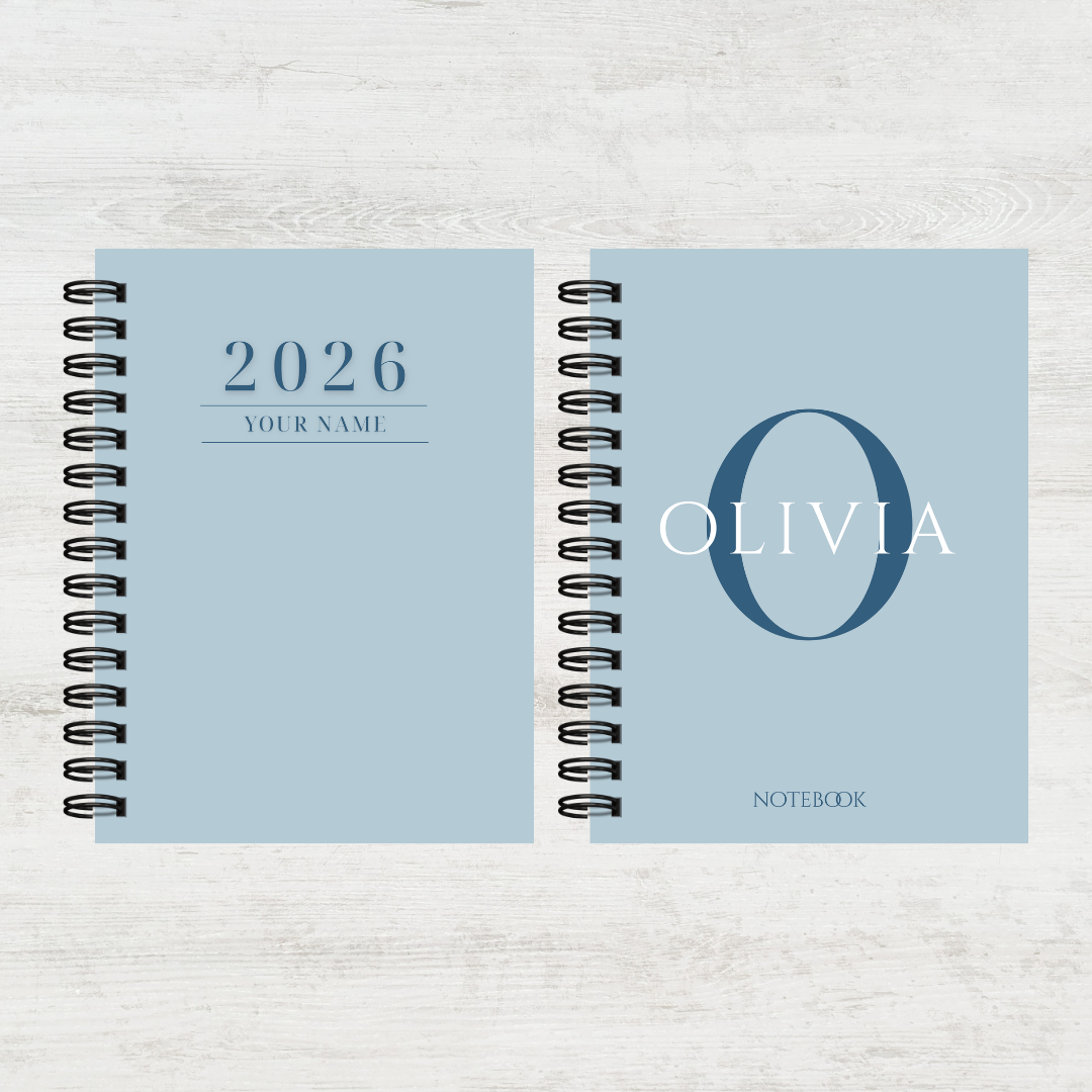Personalised Women's 2026 Undated Diary (Multiple Colours)