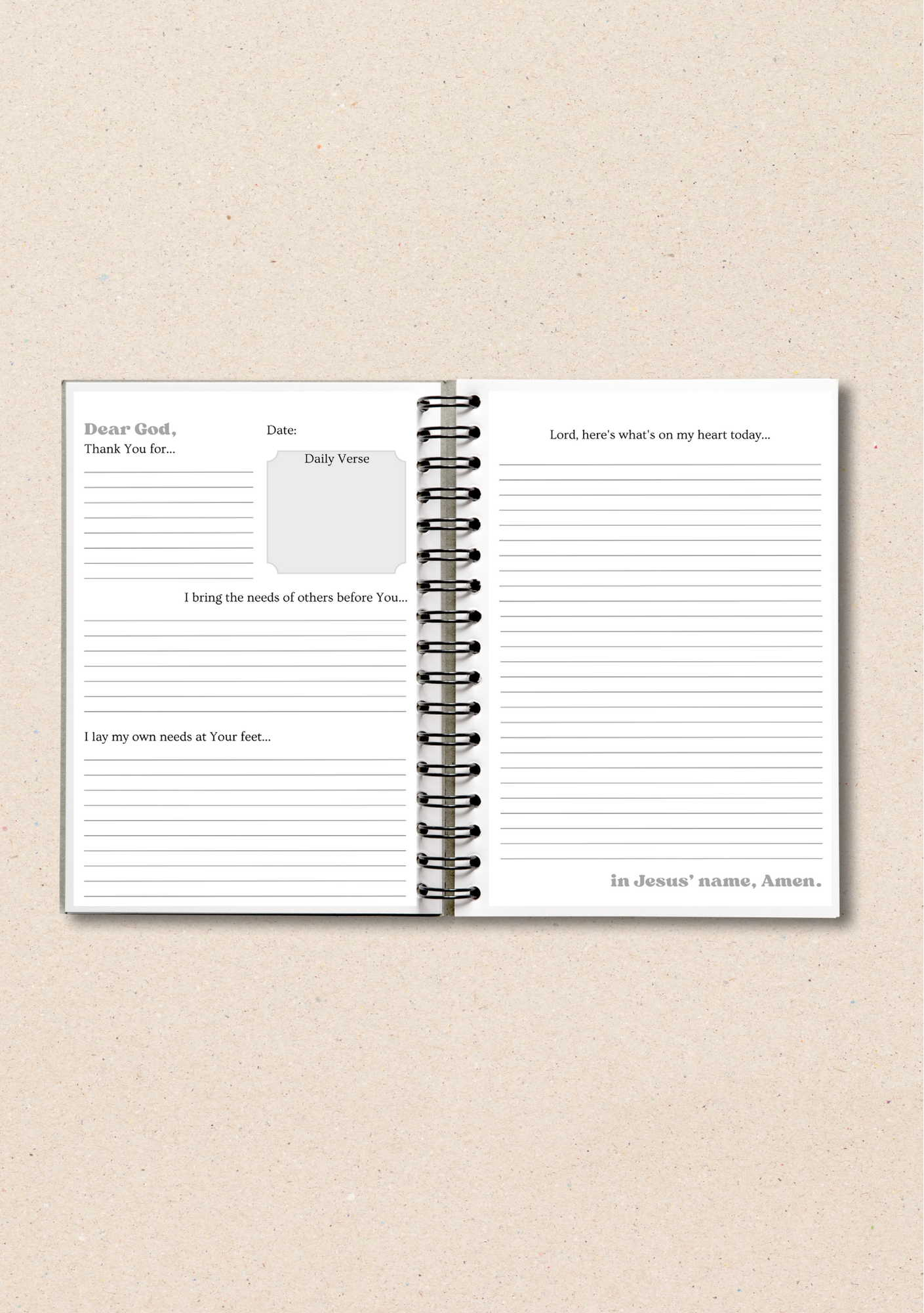 Customisable Guided Prayer Journal