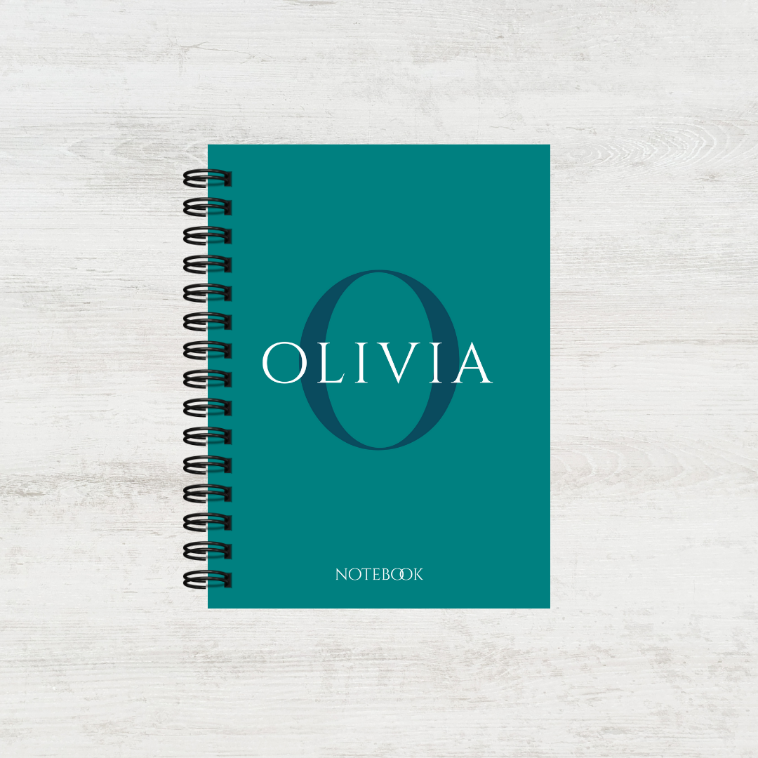 Personalised Monogram Notebook for Women (Multiple Colours)