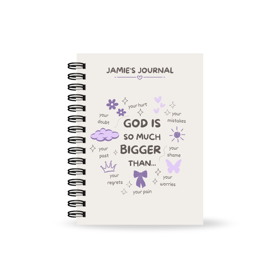 Personalised Prayer and Bible Study Journal in One