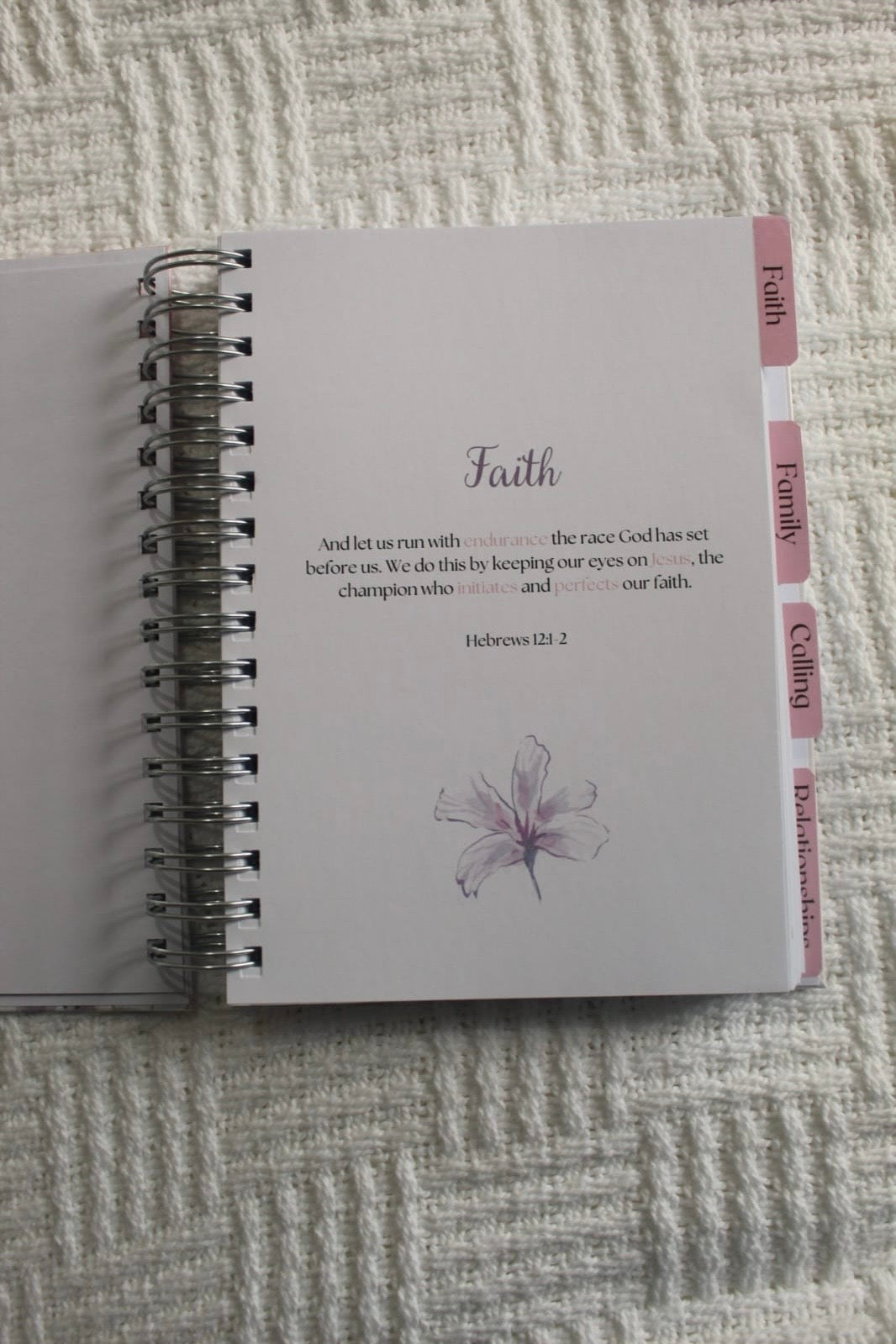 Personalised Christian prayer journal for women