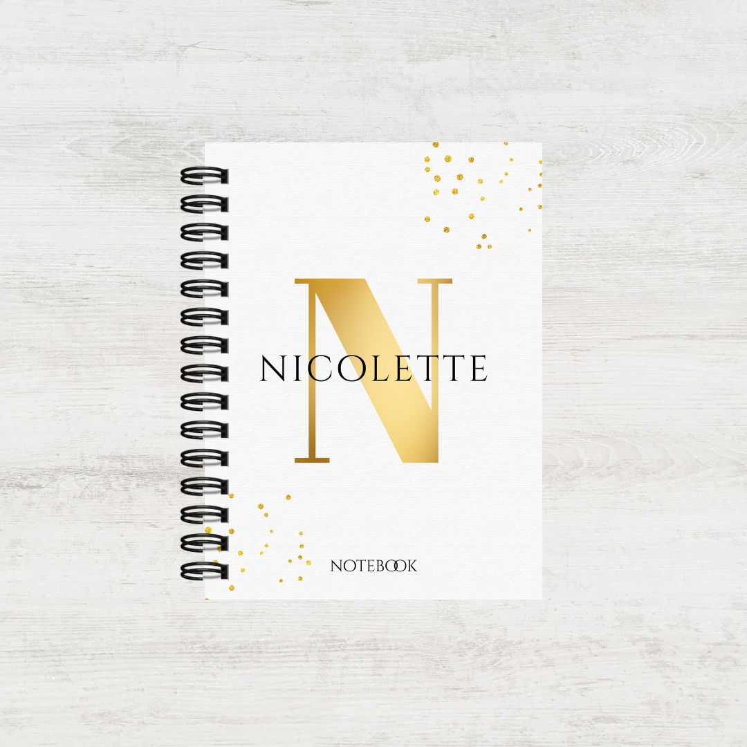 Personalised Monogram Notebook for Women (Multiple Colours)