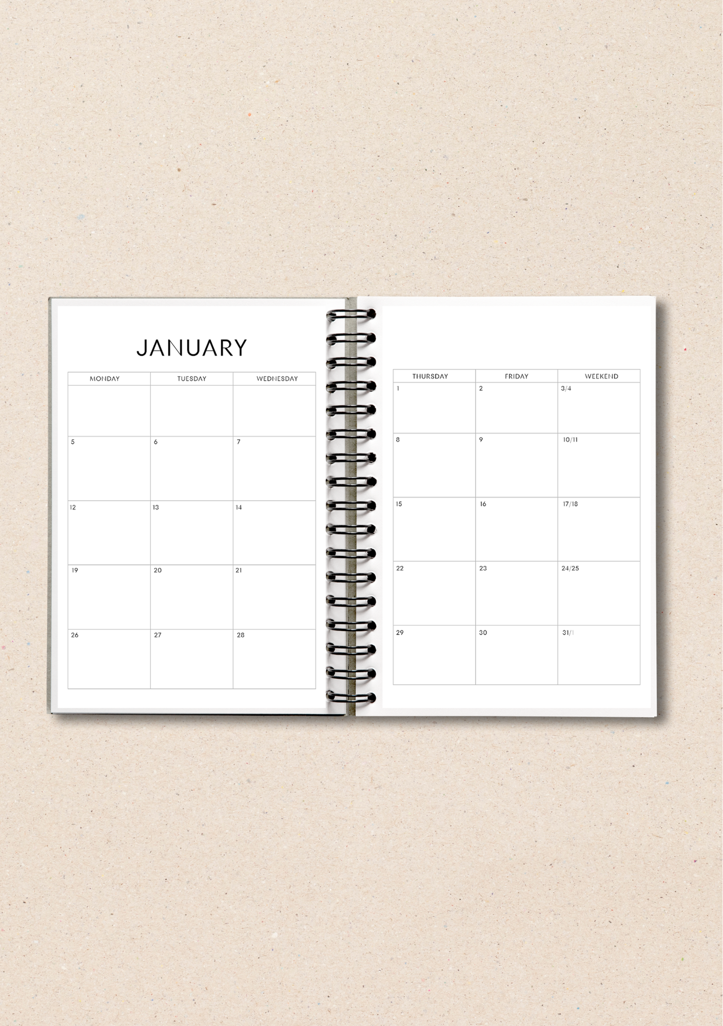 Customisable 2026 Undated Diary