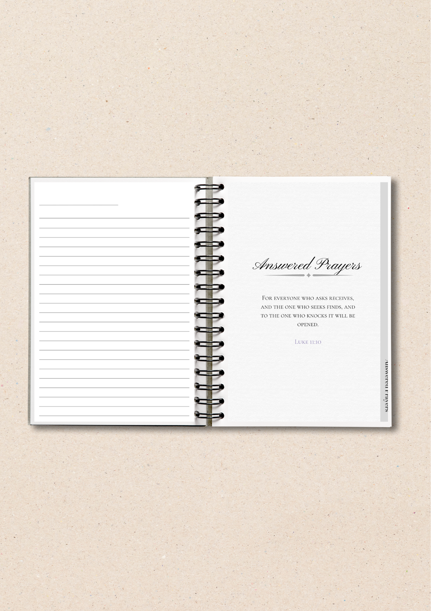 Customisable A5 Christian Devotional Journal with Bible verses and devotions for women