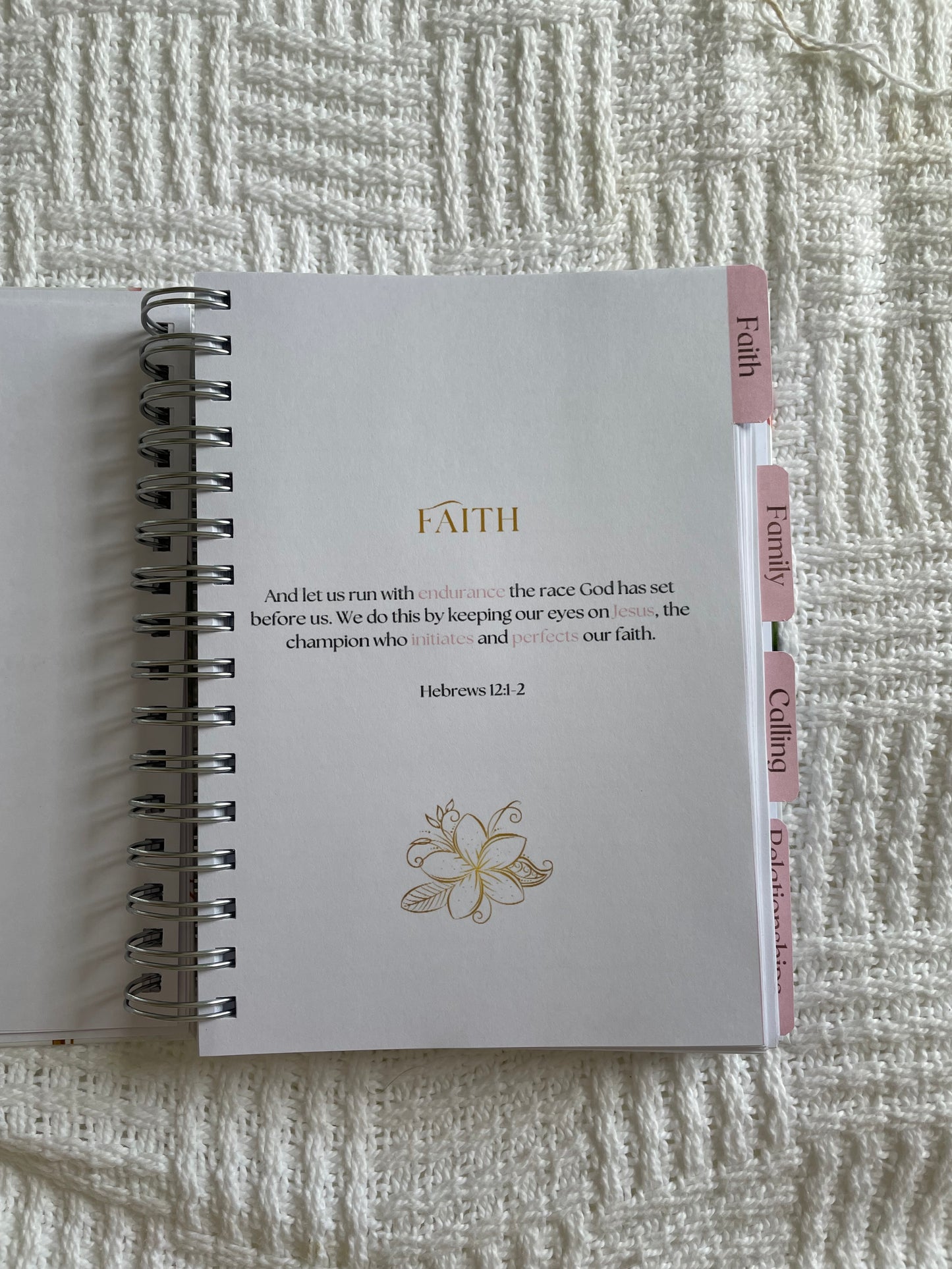 Personalised A5 Christian Prayer Journal with Bible verses for women--thoughtful gift idea