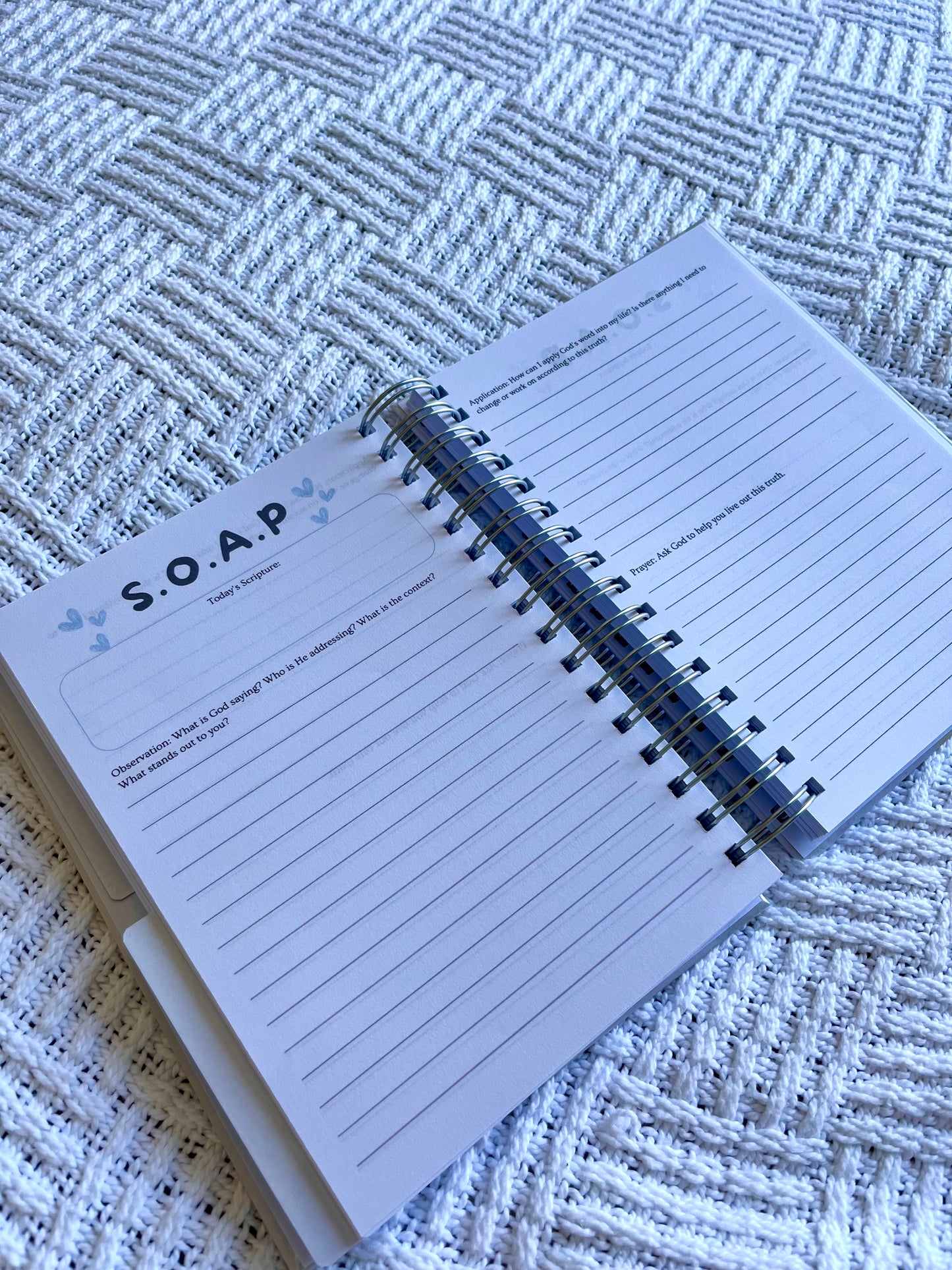 Personalised Prayer and Bible Study Journal in One