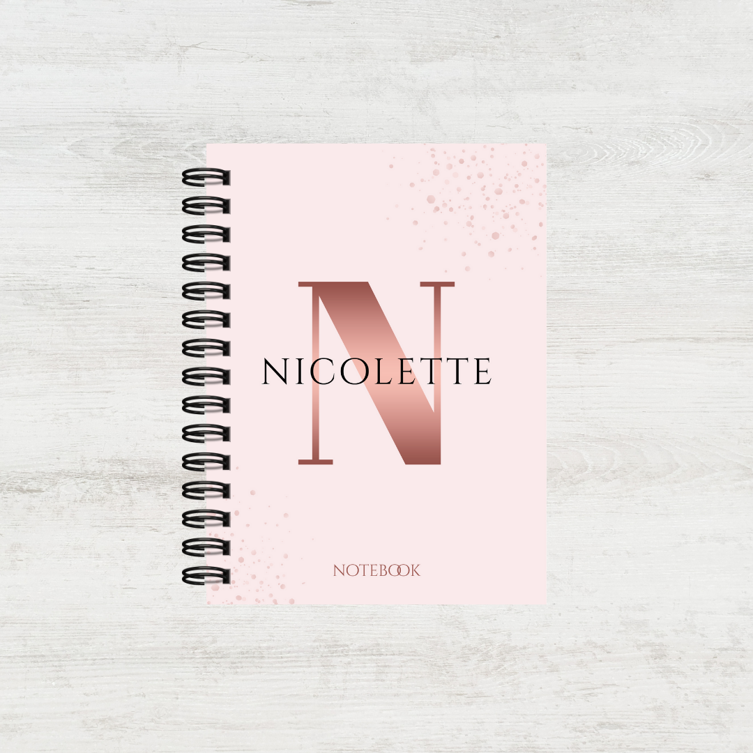 Personalised Monogram Notebook for Women (Multiple Colours)