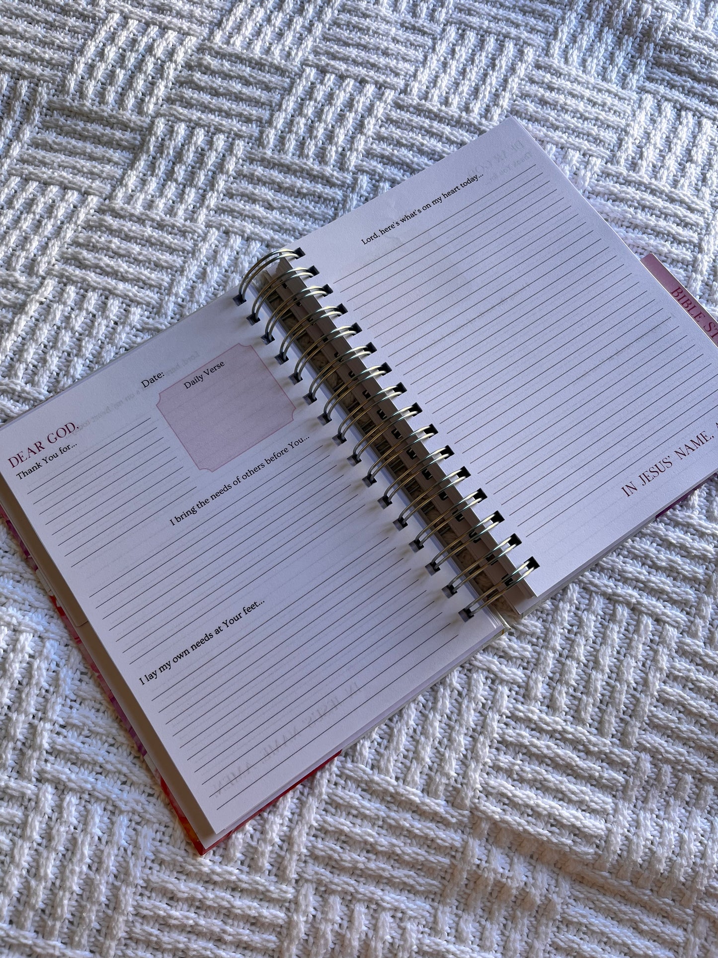 Personalised Floral Prayer & Bible Study Journal in One