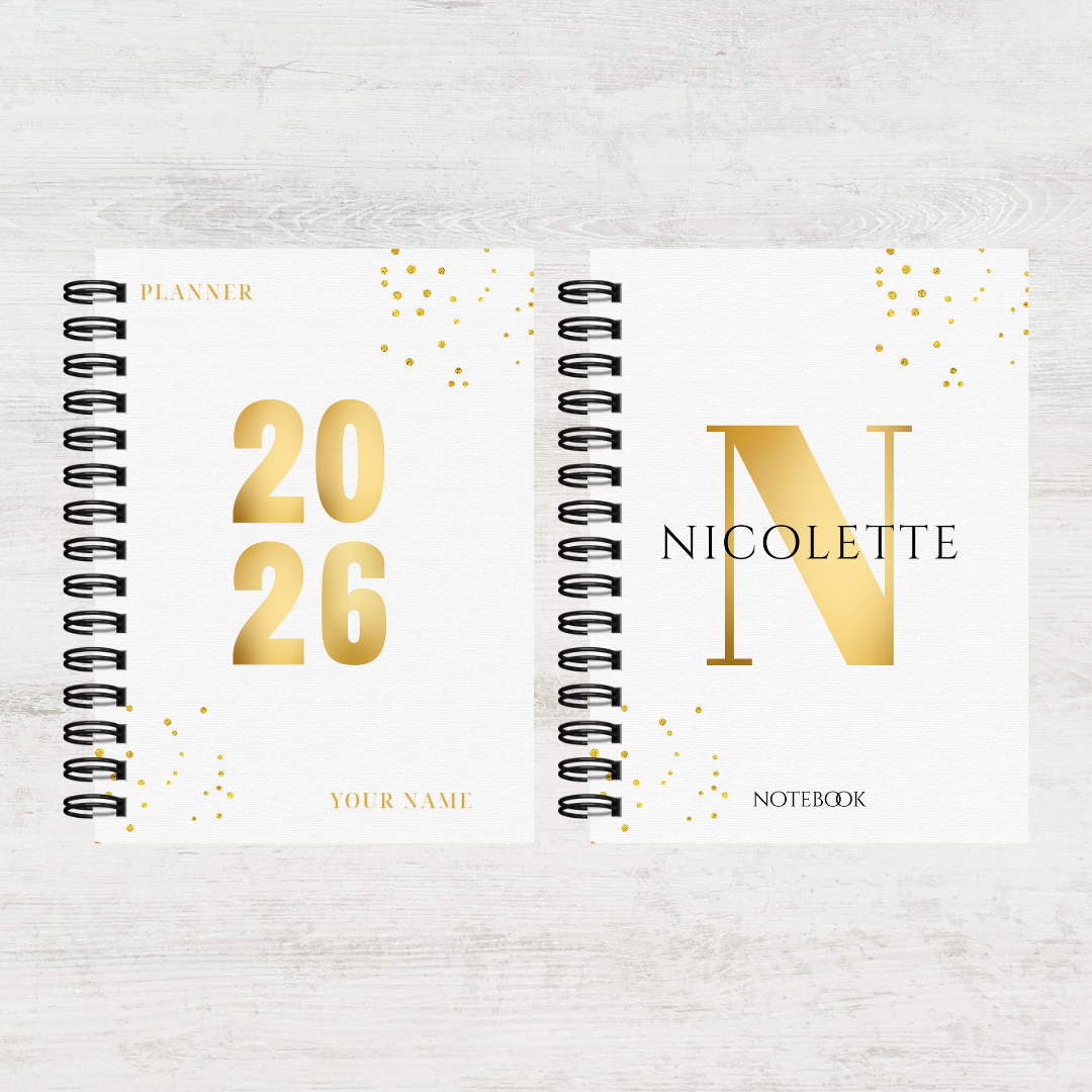 Personalised Women's 2026 Undated Diary (Multiple Colours)