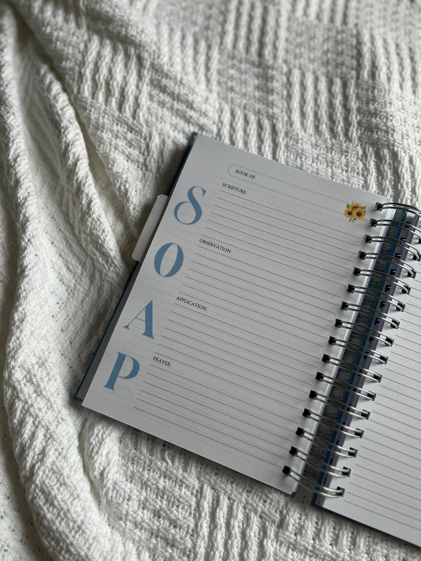Personalised Sunflower Prayer & Bible Study Journal in One