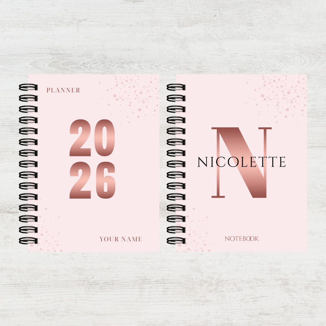 Personalised Women's 2026 Undated Diary (Multiple Colours)