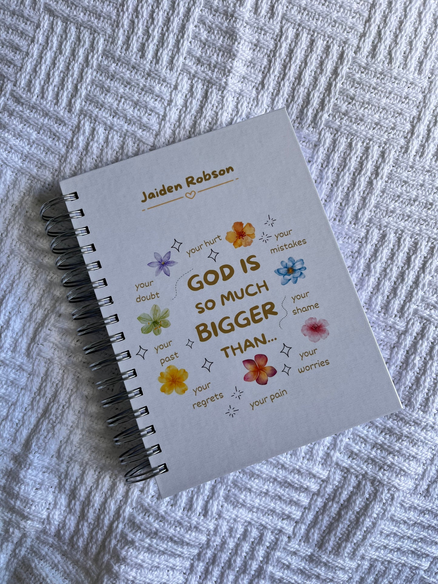 Personalised Prayer and Bible Study Journal in One