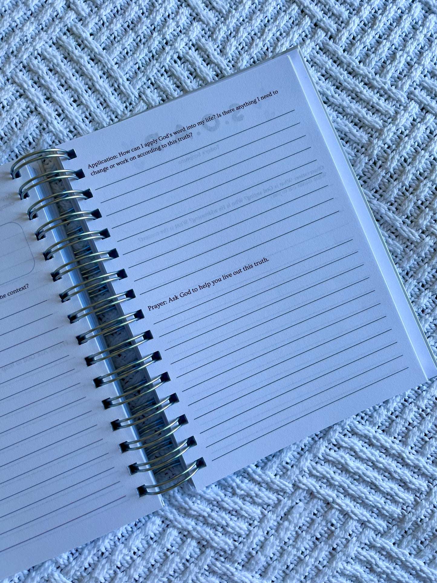 Personalised Prayer and Bible Study Journal in One