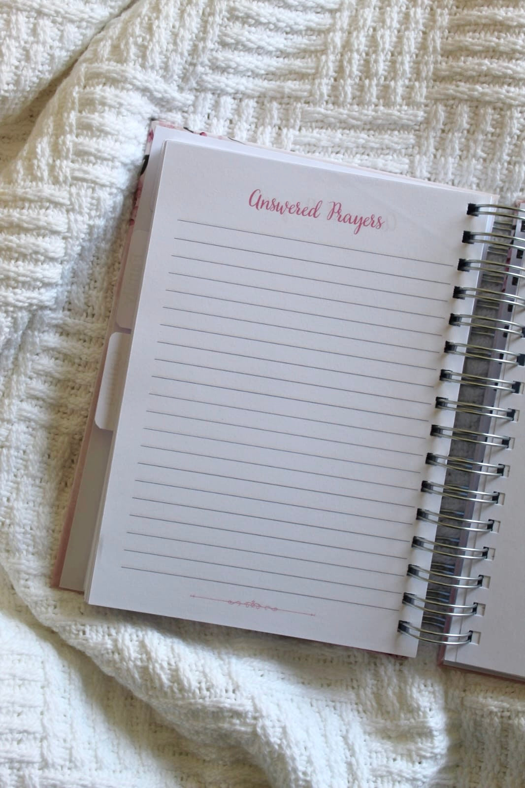 Cherry Blossom Pink Prayer Journal with Sections
