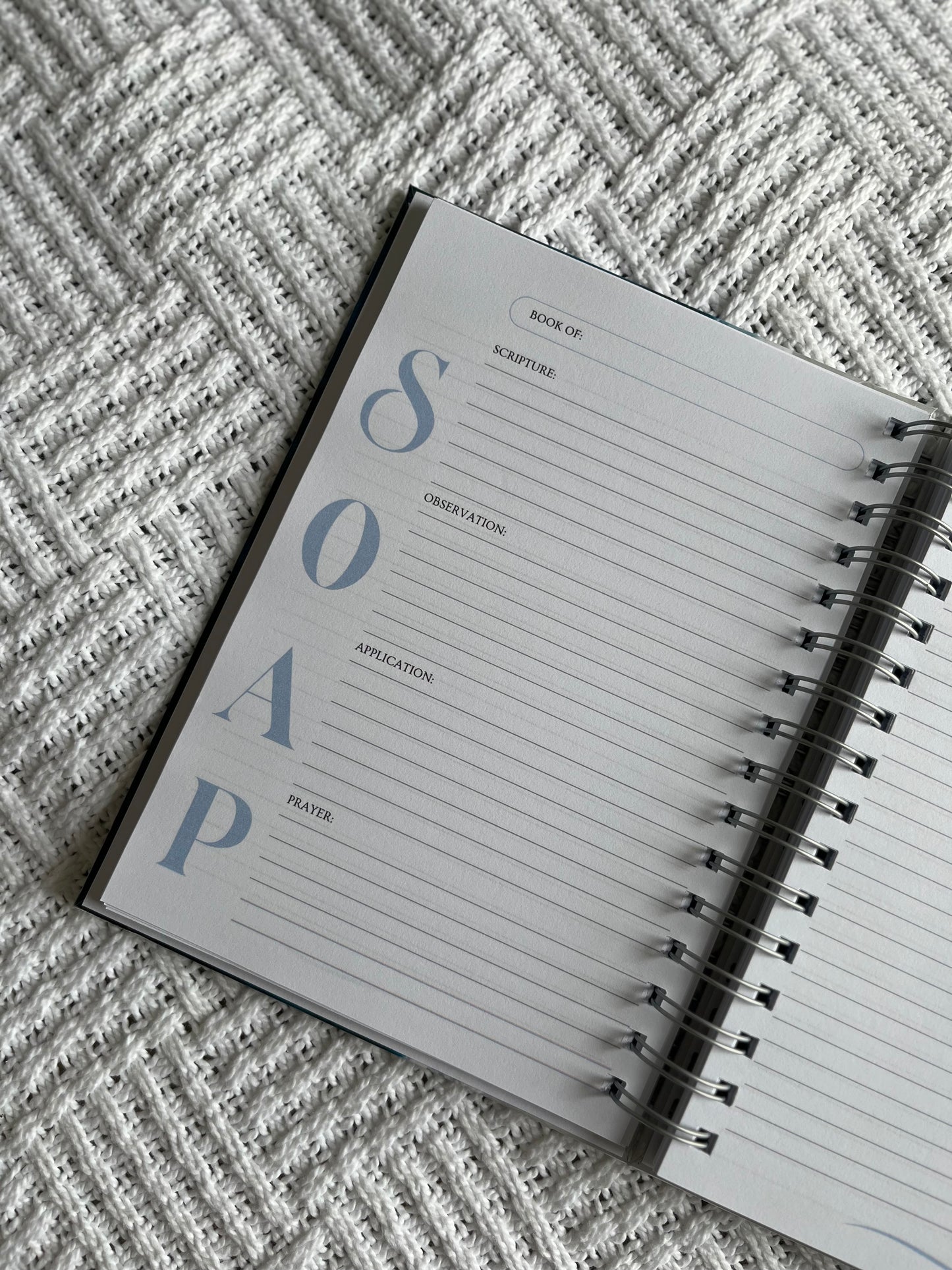 Personalised Ocean Bible Study Journal - SOAP Method