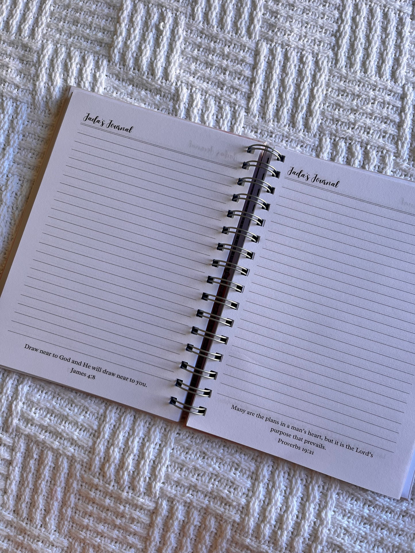 Personalised Butterfly Daily Journal with Personalised Pages & Footnotes