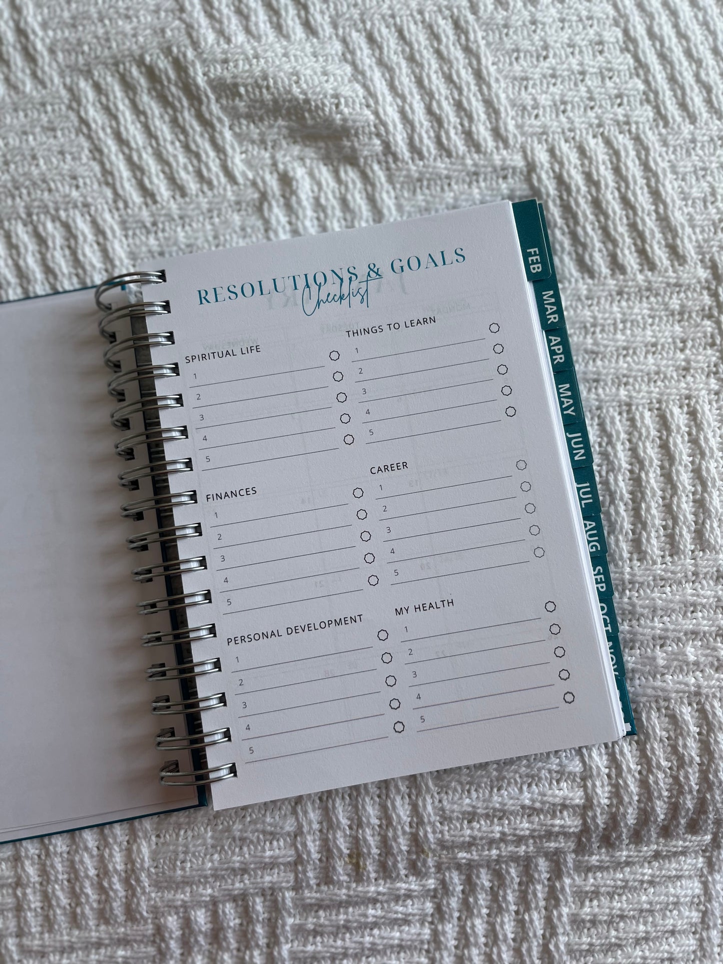 Personalised Women's 2026 Undated Diary (Multiple Colours)