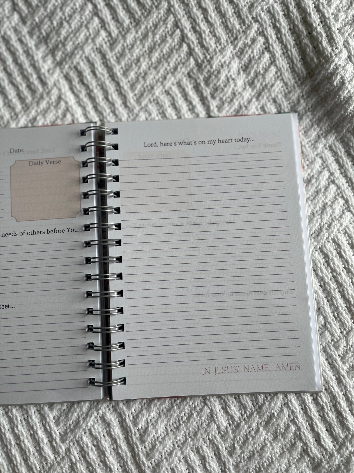 Personalised Rose Guided Prayer Journal