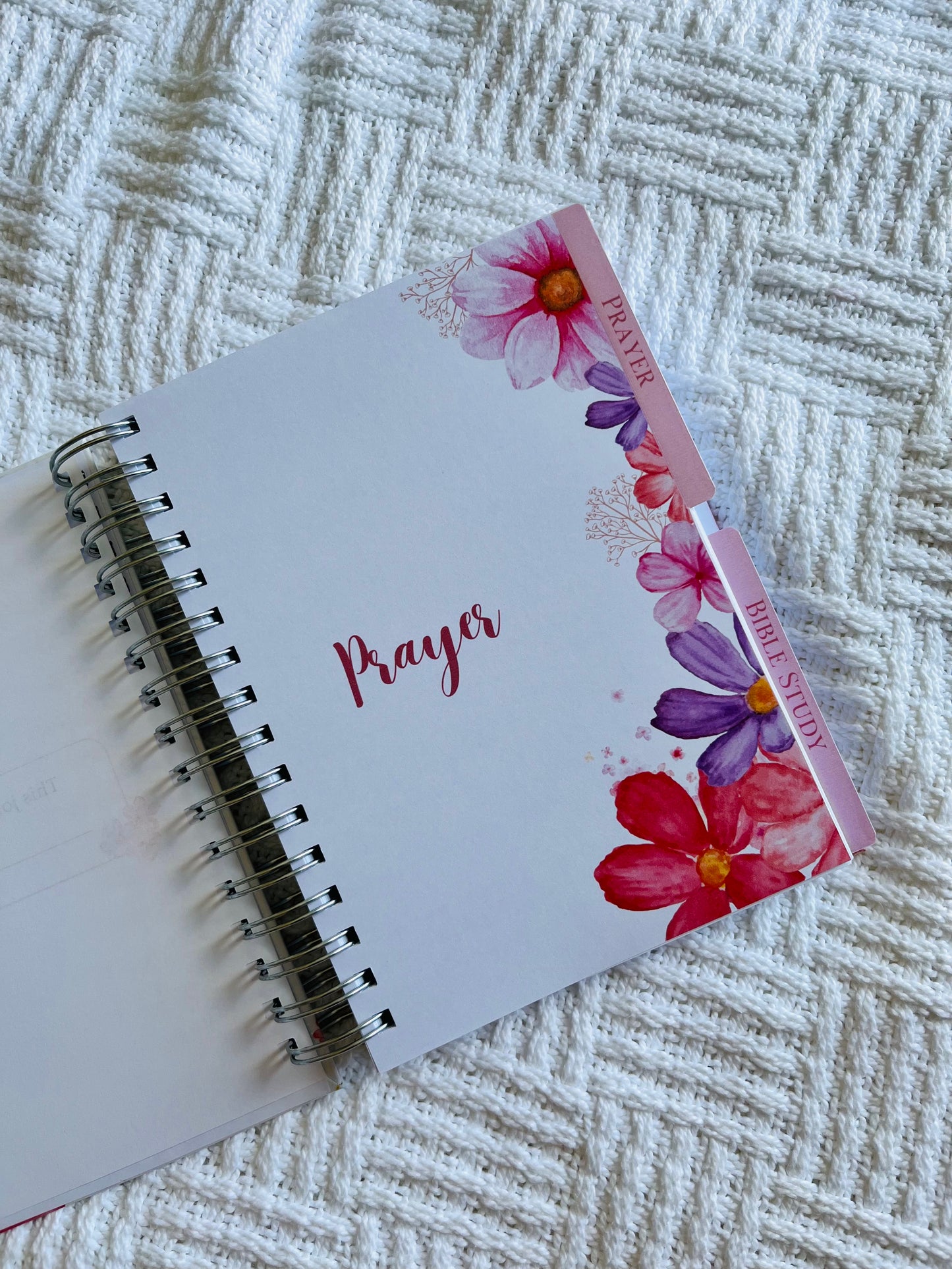 Personalised Floral Prayer & Bible Study Journal in One