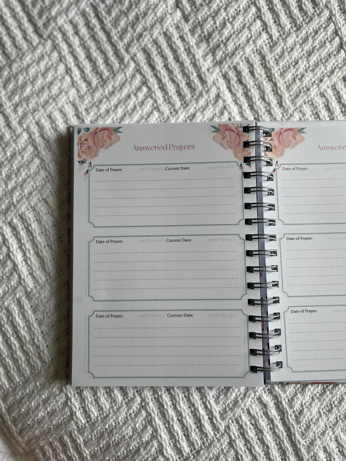 Personalised Rose Guided Prayer Journal
