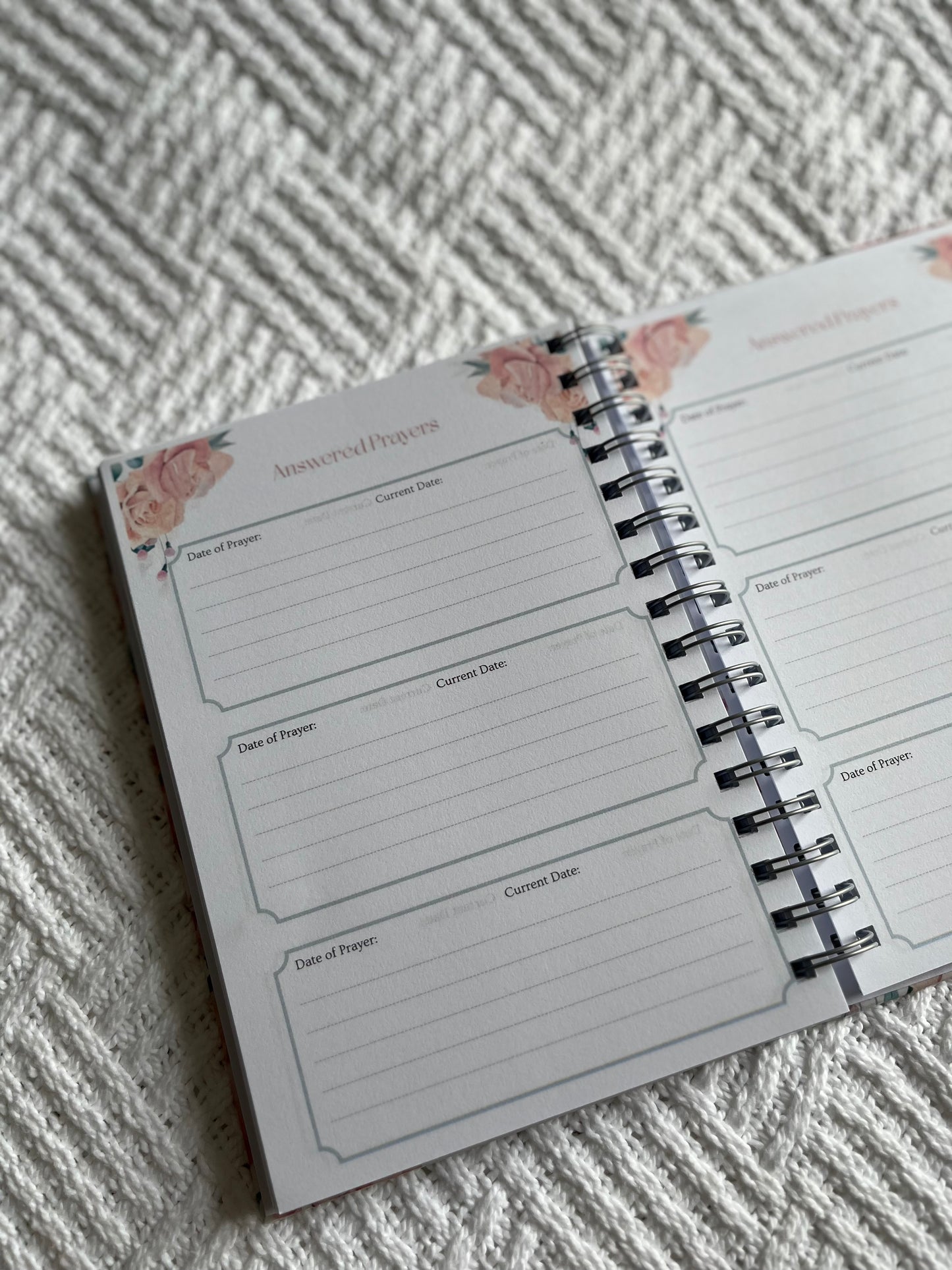 Personalised Rose Guided Prayer Journal