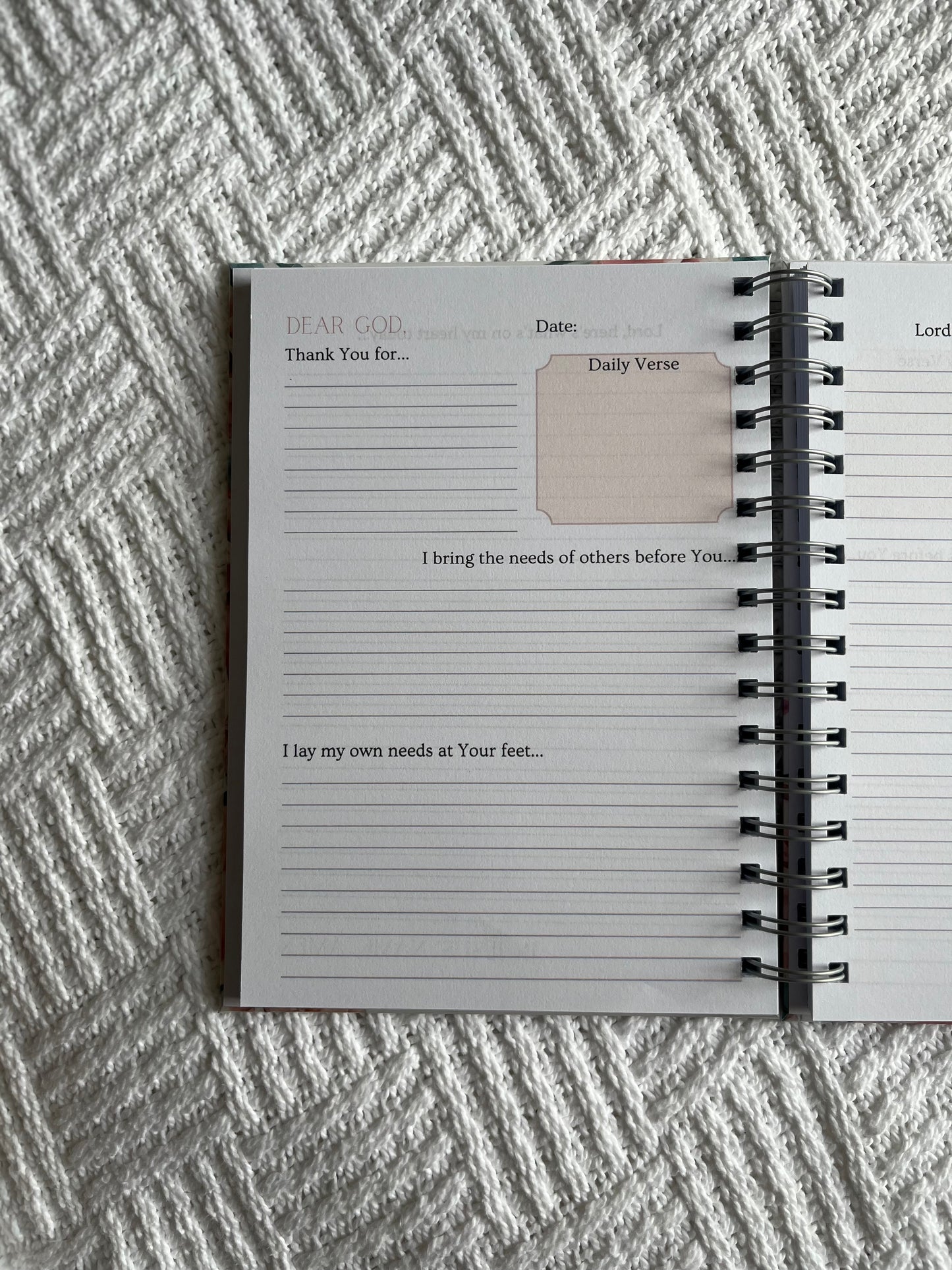 Personalised Rose Guided Prayer Journal