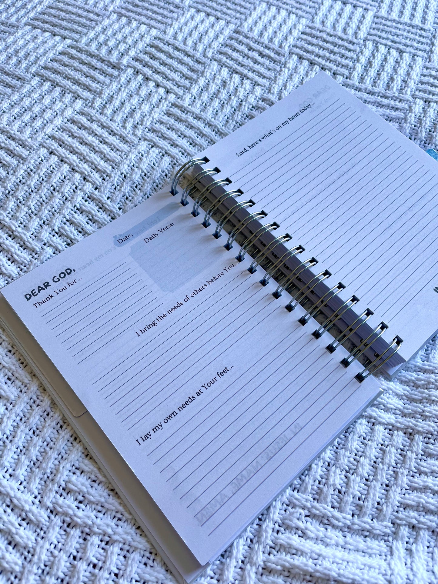 Personalised Prayer and Bible Study Journal in One
