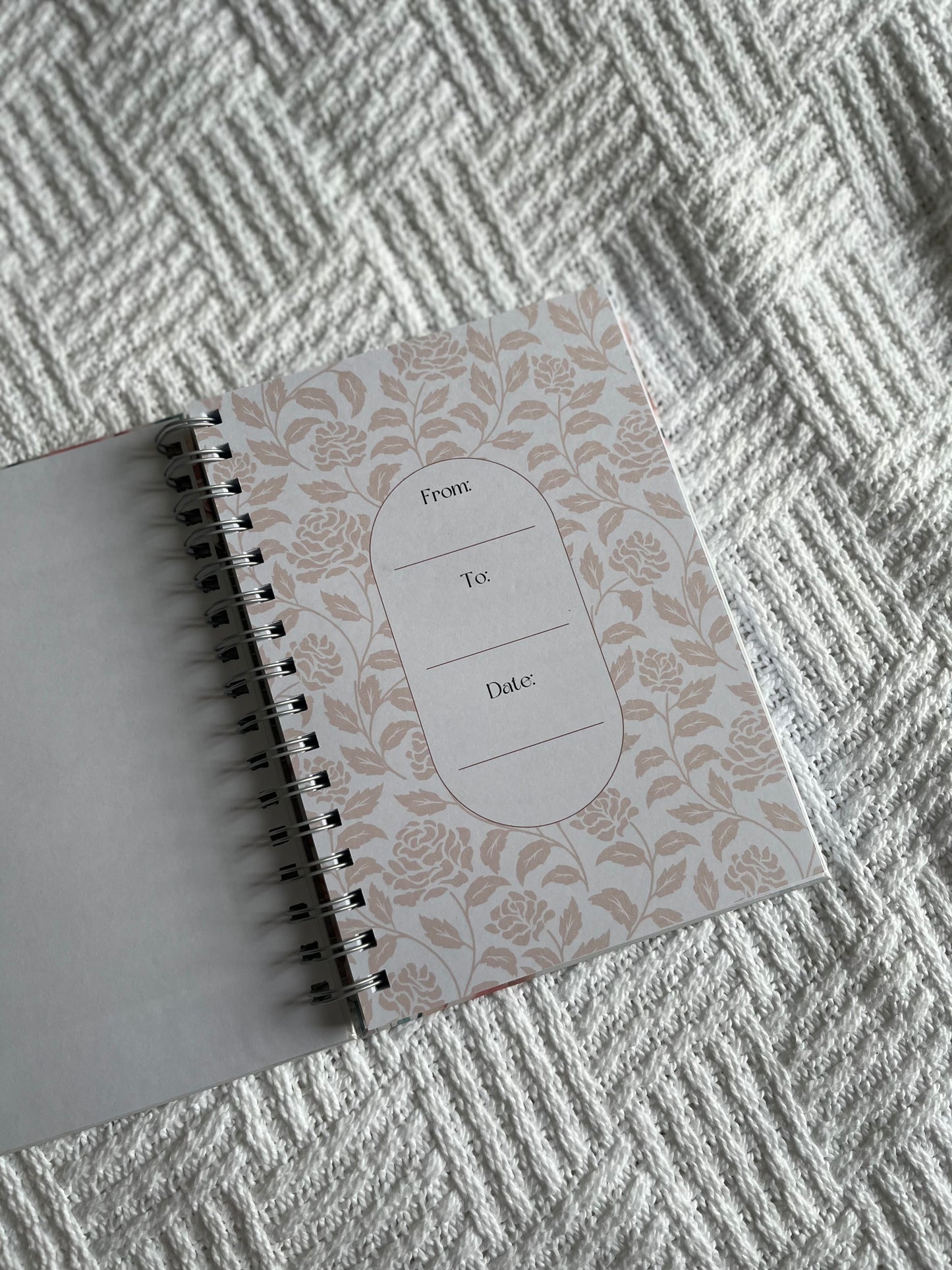 Personalised Rose Guided Prayer Journal