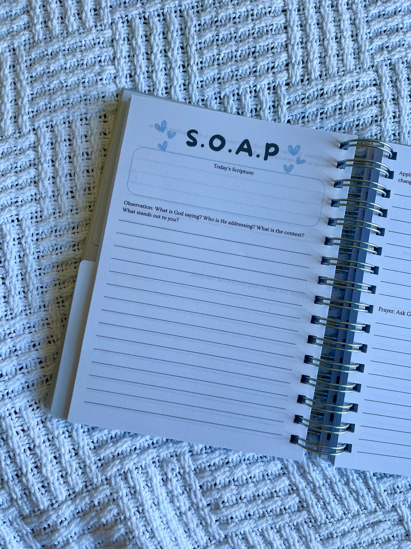 Personalised Prayer and Bible Study Journal in One