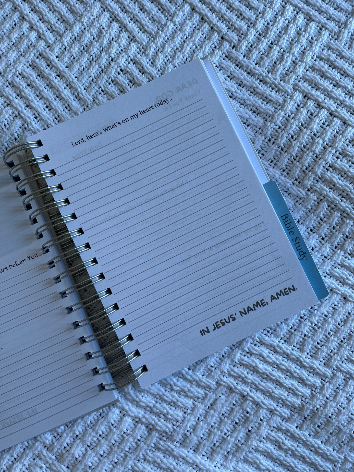 Personalised Prayer and Bible Study Journal in One