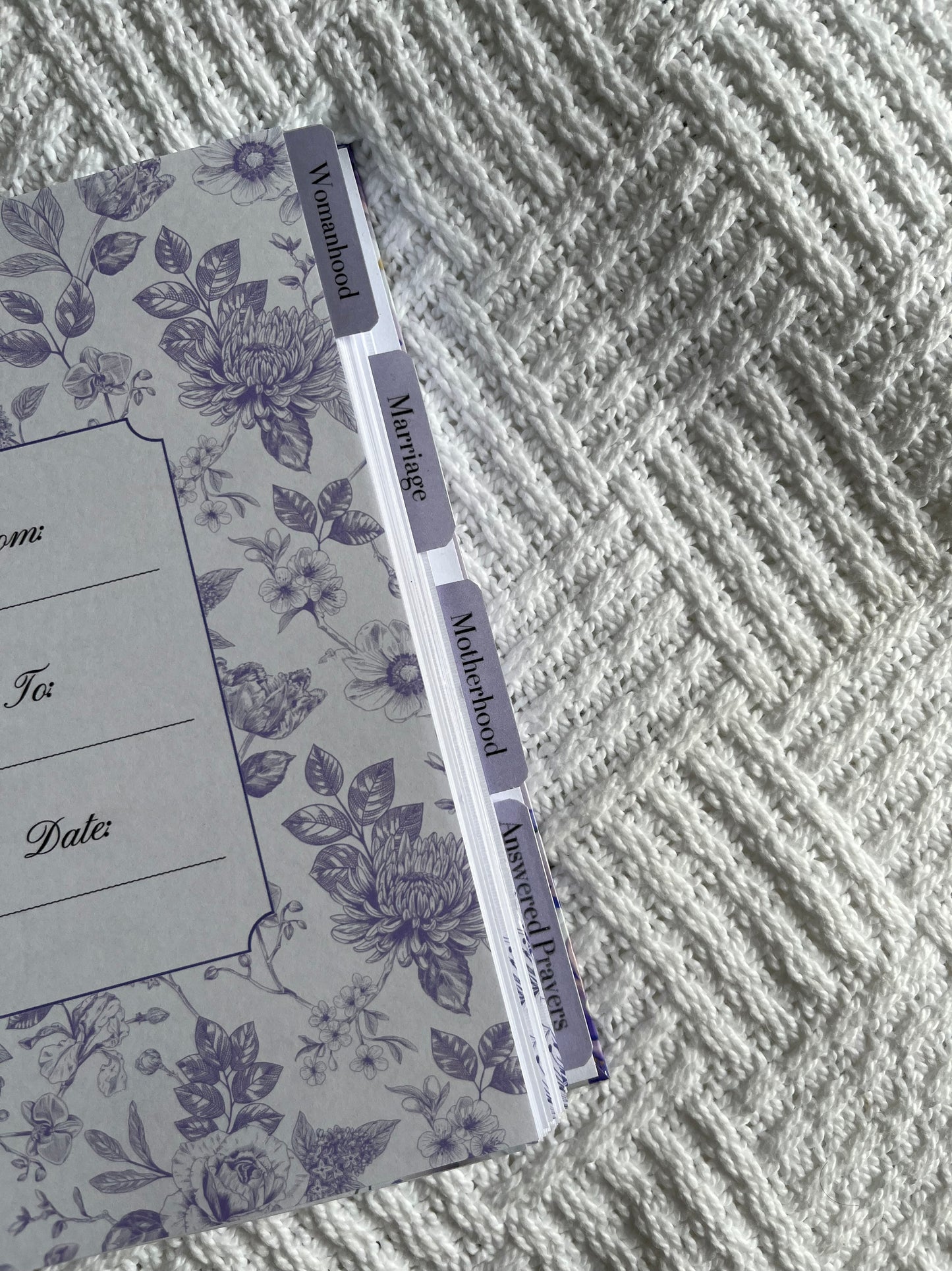 Personalised Purple Floral Devotional Journal for Mothers and Wives