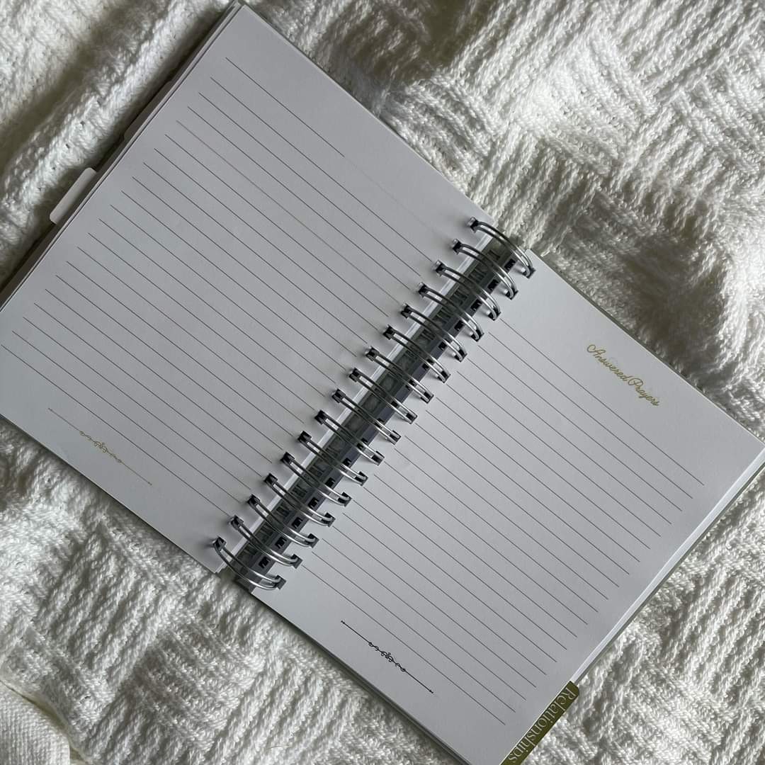 Green Prayer Journal with Sections
