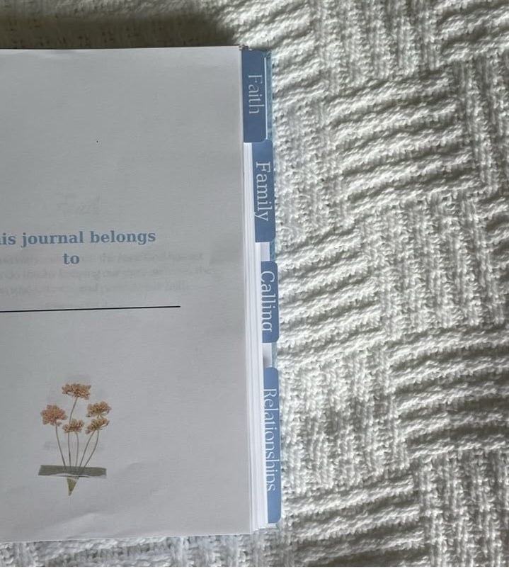Personalised A5 wire-bound Christian Prayer Journal with Bible verses